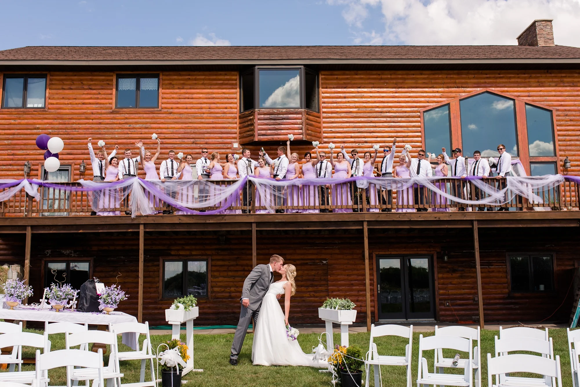 Backyard Frazee, MN Wedding with Frazee Event Center Reception by Amber Langerud | Ellie & Erik