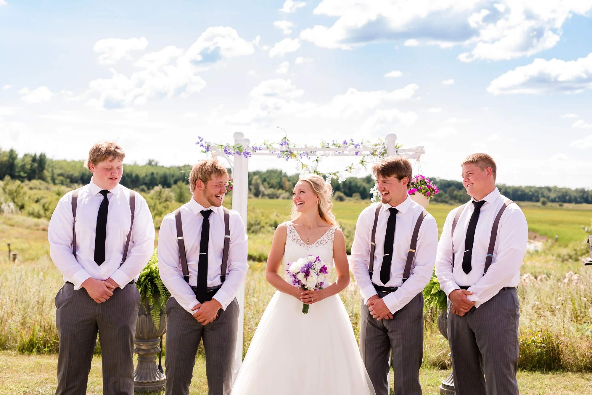 Backyard Frazee, MN Wedding with Frazee Event Center Reception by Amber Langerud | Ellie & Erik