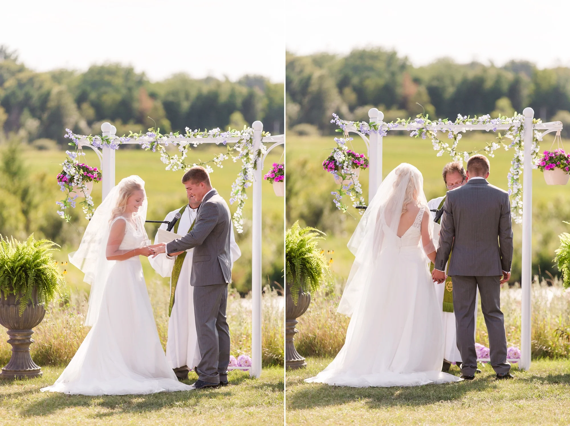Backyard Frazee, MN Wedding with Frazee Event Center Reception by Amber Langerud | Ellie & Erik