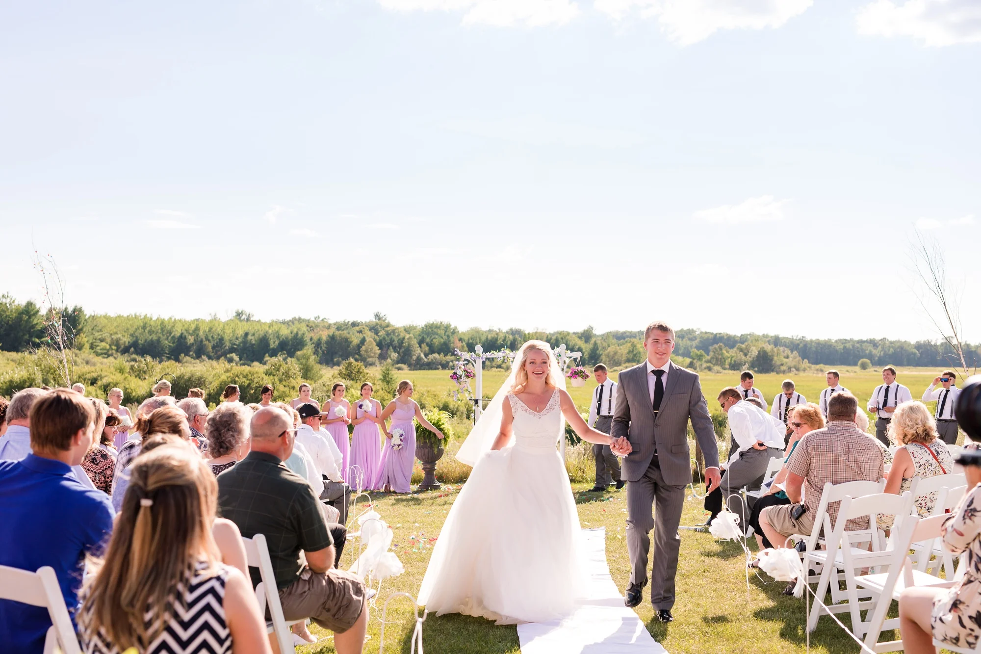 Backyard Frazee, MN Wedding with Frazee Event Center Reception by Amber Langerud | Ellie & Erik