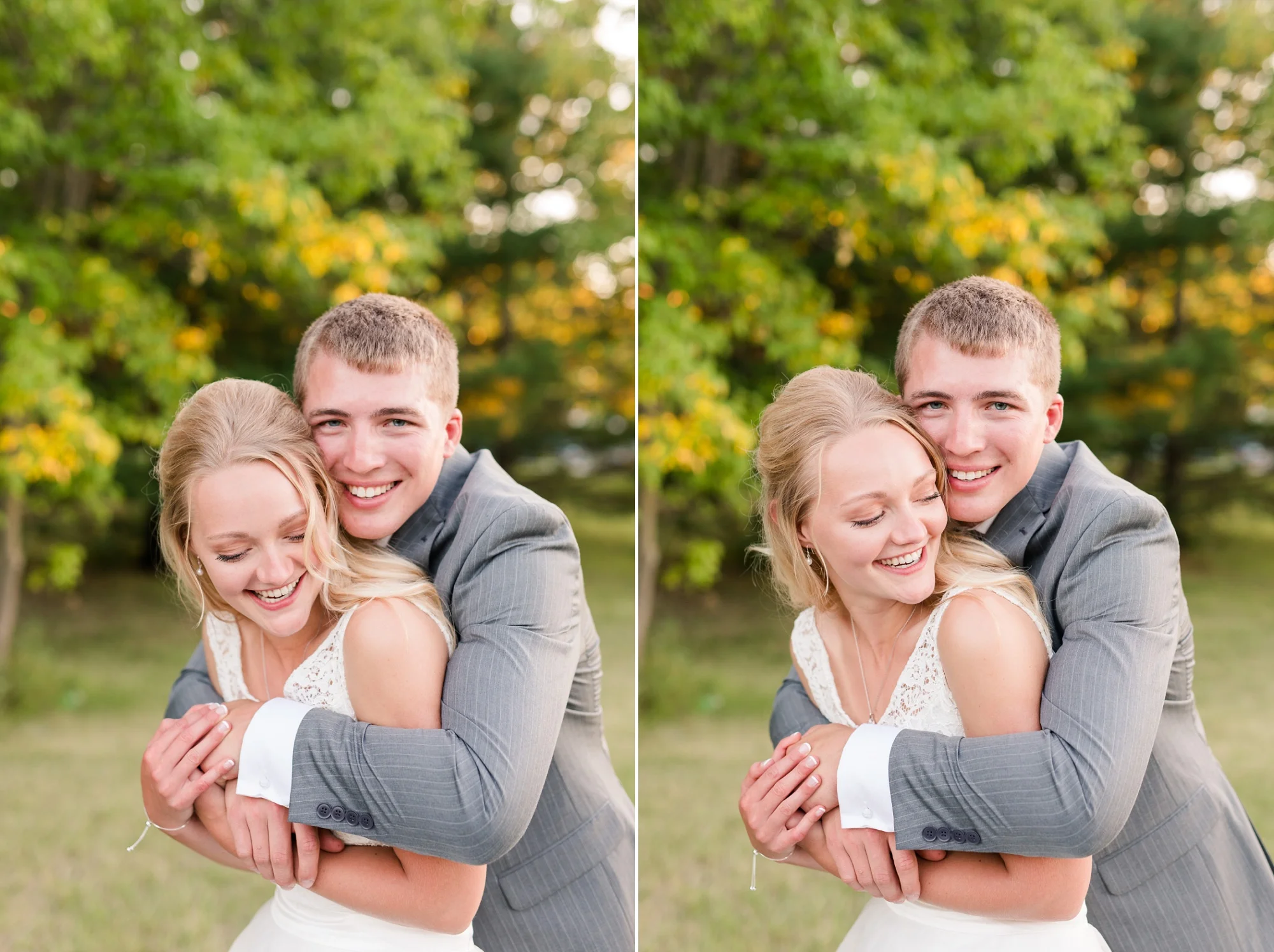 Backyard Frazee, MN Wedding with Frazee Event Center Reception by Amber Langerud | Ellie & Erik