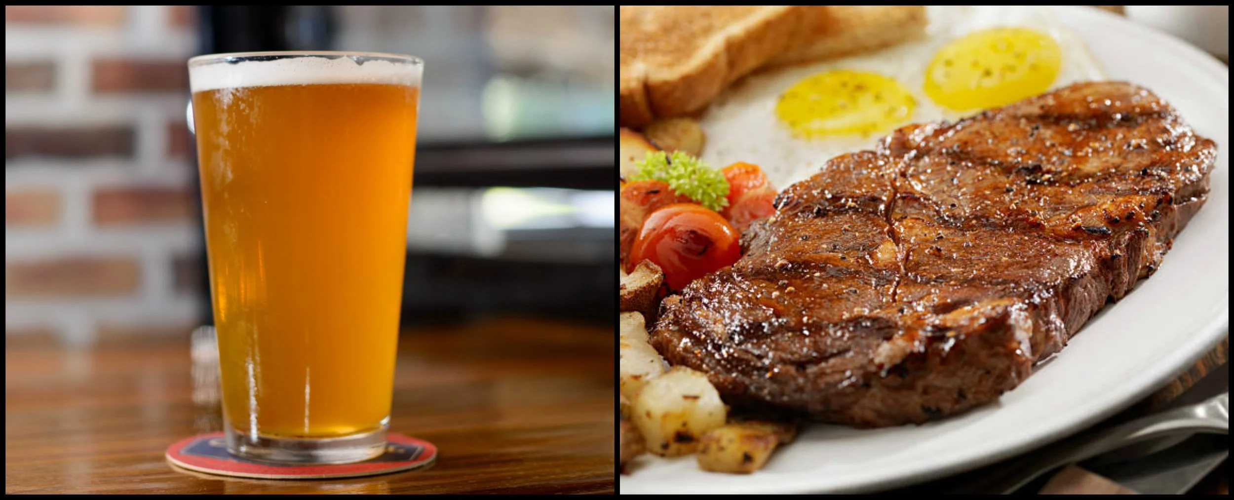 Join us this Sunday for a Steak & Eggs brunch, and Dad's first beer is on the house!