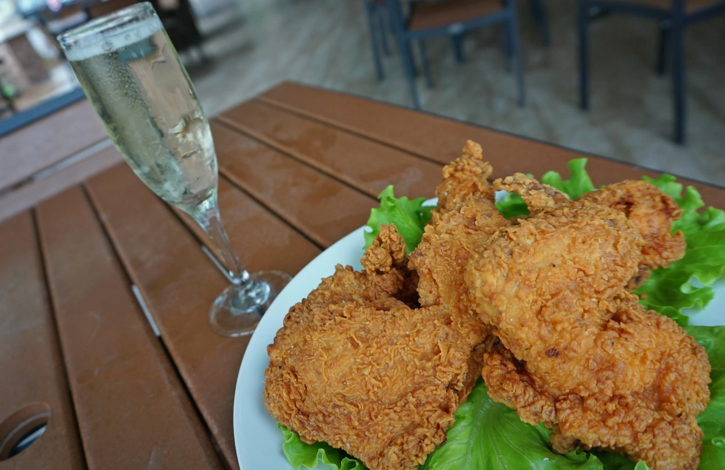 Champagne & fried chicken, y'all.