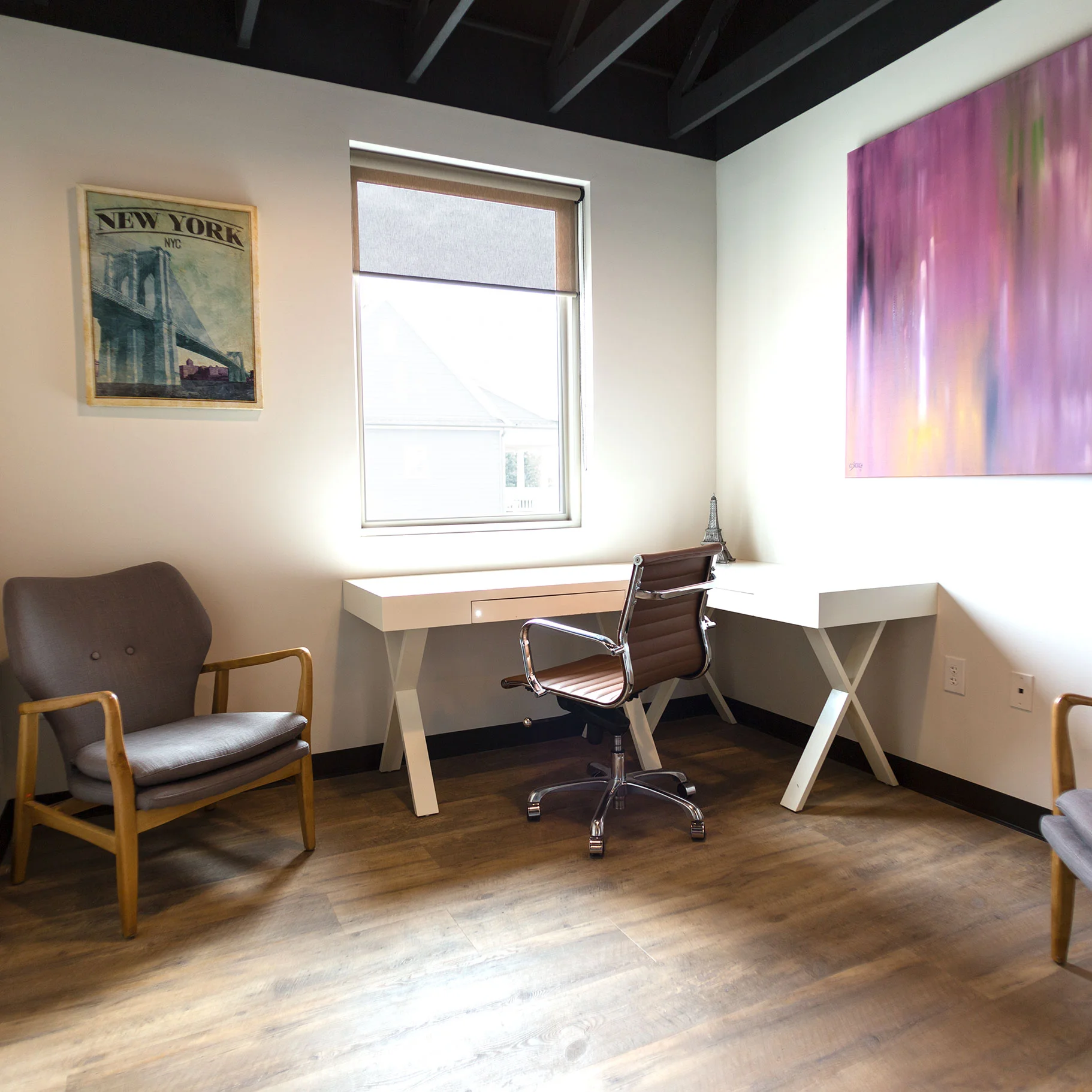 With several desk and chair options, you can customize the office to your needs.