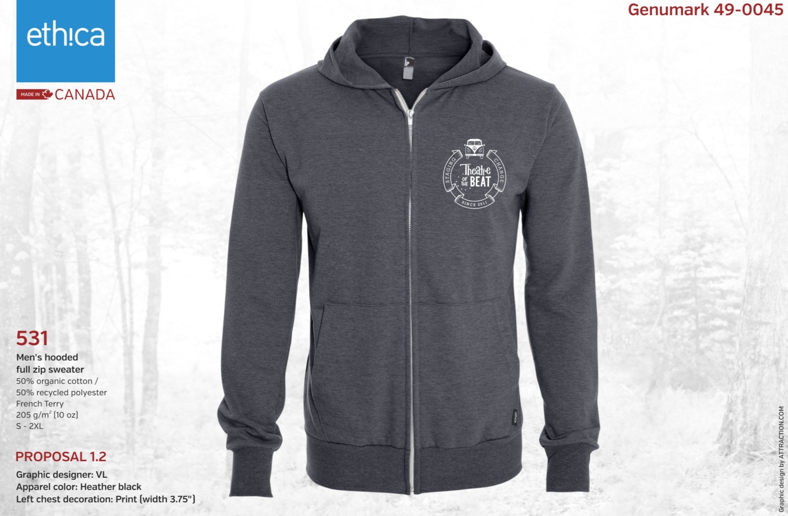 "Staging Change" Fair-Trade Hoodie/Bunny Hug