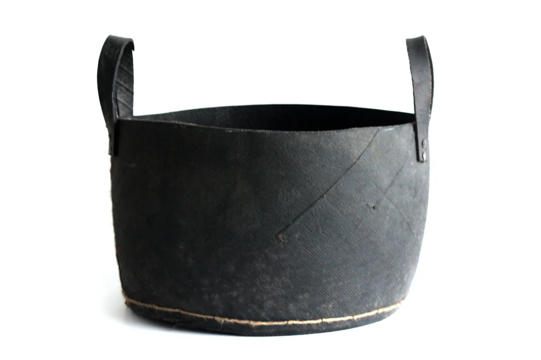Black Rubber Basket