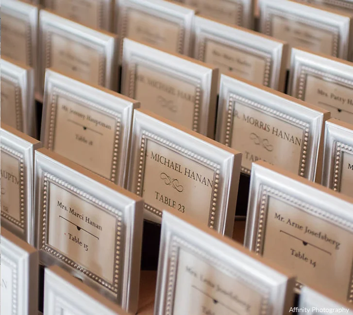  Elegant Escort Card Display | Seattle Wedding at Bell Harbor 