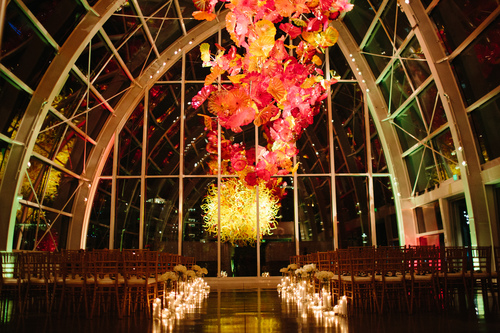 Chihuly Glass and Garden Wedding