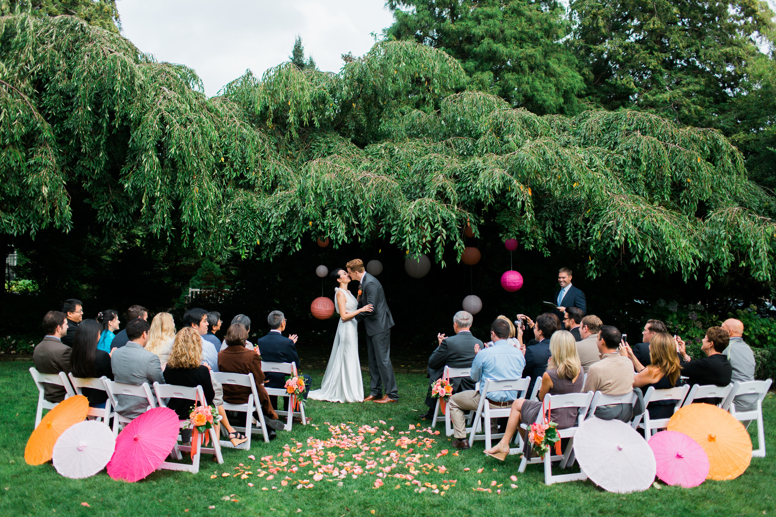 Parsons Gardens Wedding Ceremony | Pink and Peach Wedding | Asgari Photography | Seattle Wedding Planner | Chinese Wedding Planner