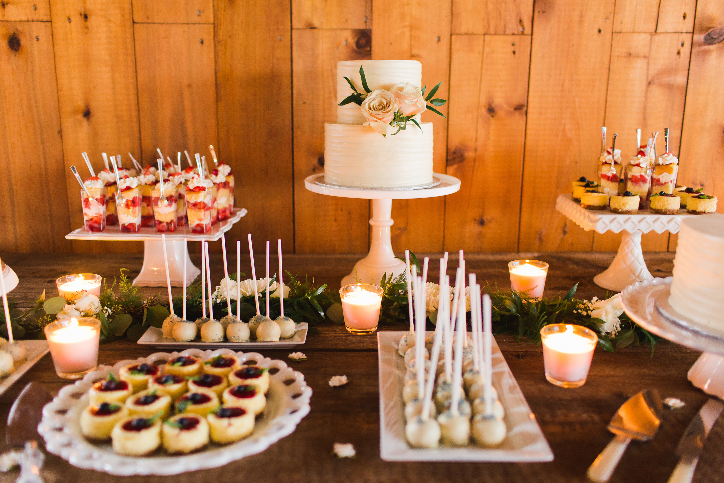 Dessert Buffet | Cake Pop Display | Wedding Dessert Table | Asgari Photography | Swans Trail Farm Snohomish Wedding | Snohomish Wedding Planner | Seattle Wedding Planner
