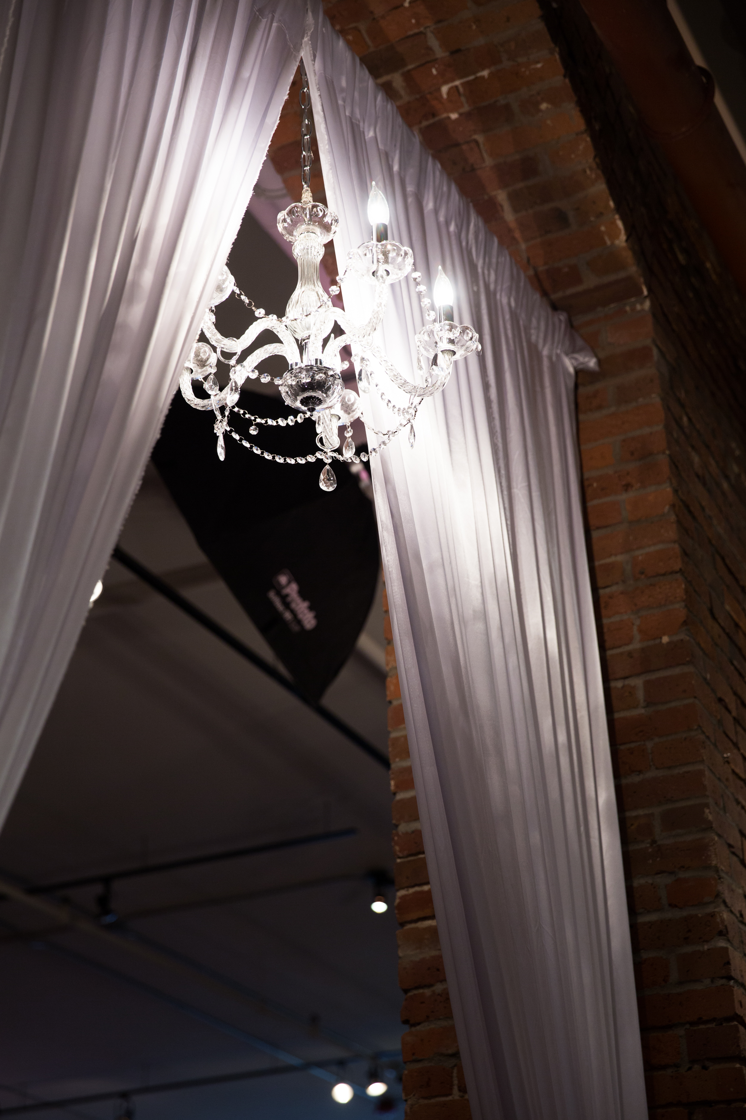 Wedding Draping | Wedding Chandelier | Axis Pioneer Square Wedding | Angela and Evan Photography | Seattle Wedding Planner