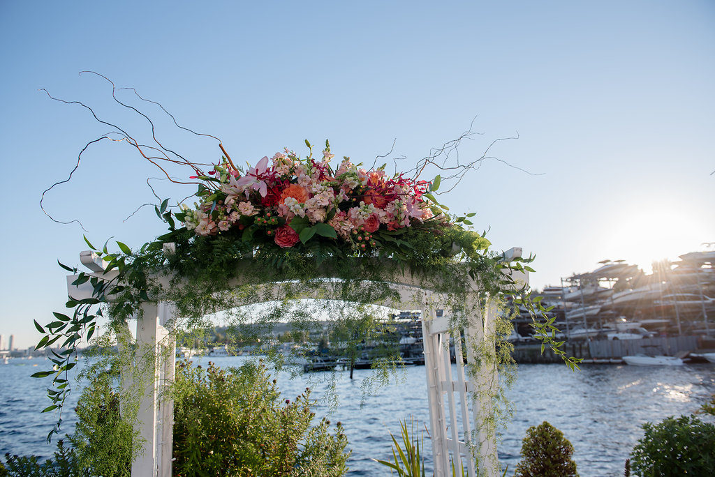 Fall Wedding | Wedding Arch | Wedding Arbor | Skansonia Ferry Wedding | Affinity Photography | Seattle Wedding Planner