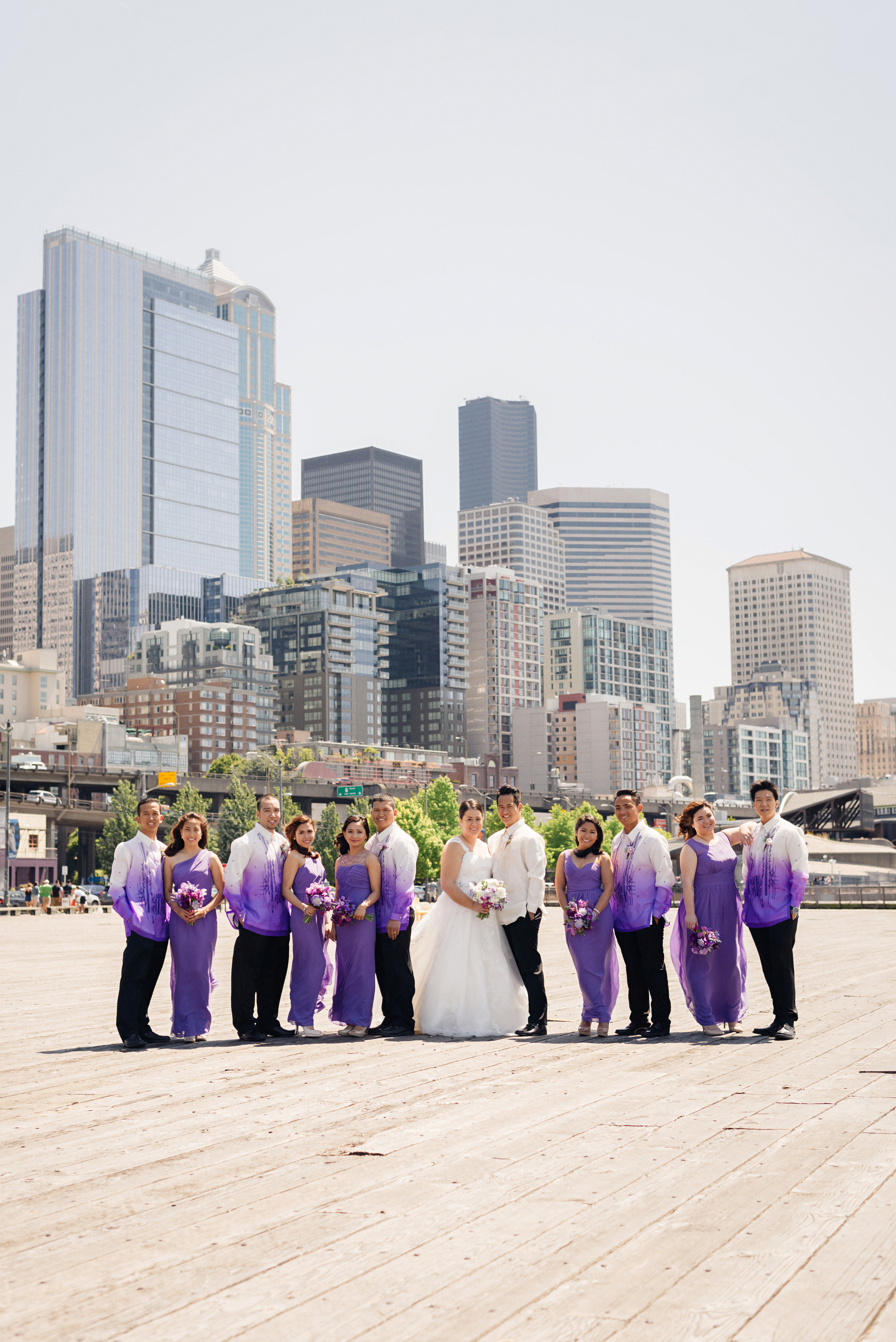 Purple Wedding Barong | Joe and Patience Photography | Filipino Wedding Planner | Seattle Wedding Planner | Ballard Bay Club Wedding