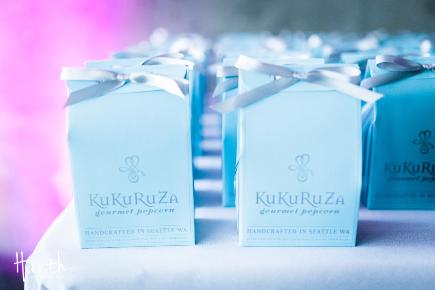 Kukuruza Popcorn Wedding Favors from Fall Wedding at Novelty Hill Januik Winery