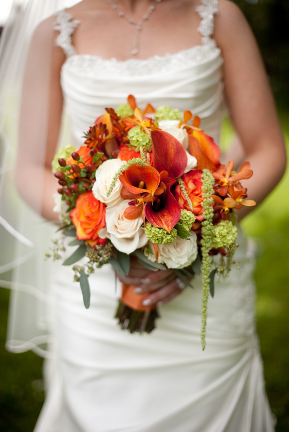 orange and green wedding planner at blue ribbon culinary