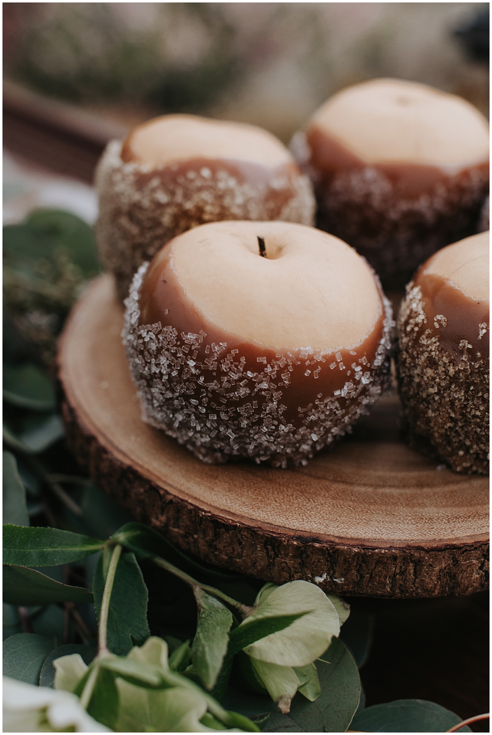 Fall Sugar Caramel Apple Wedding Favors 