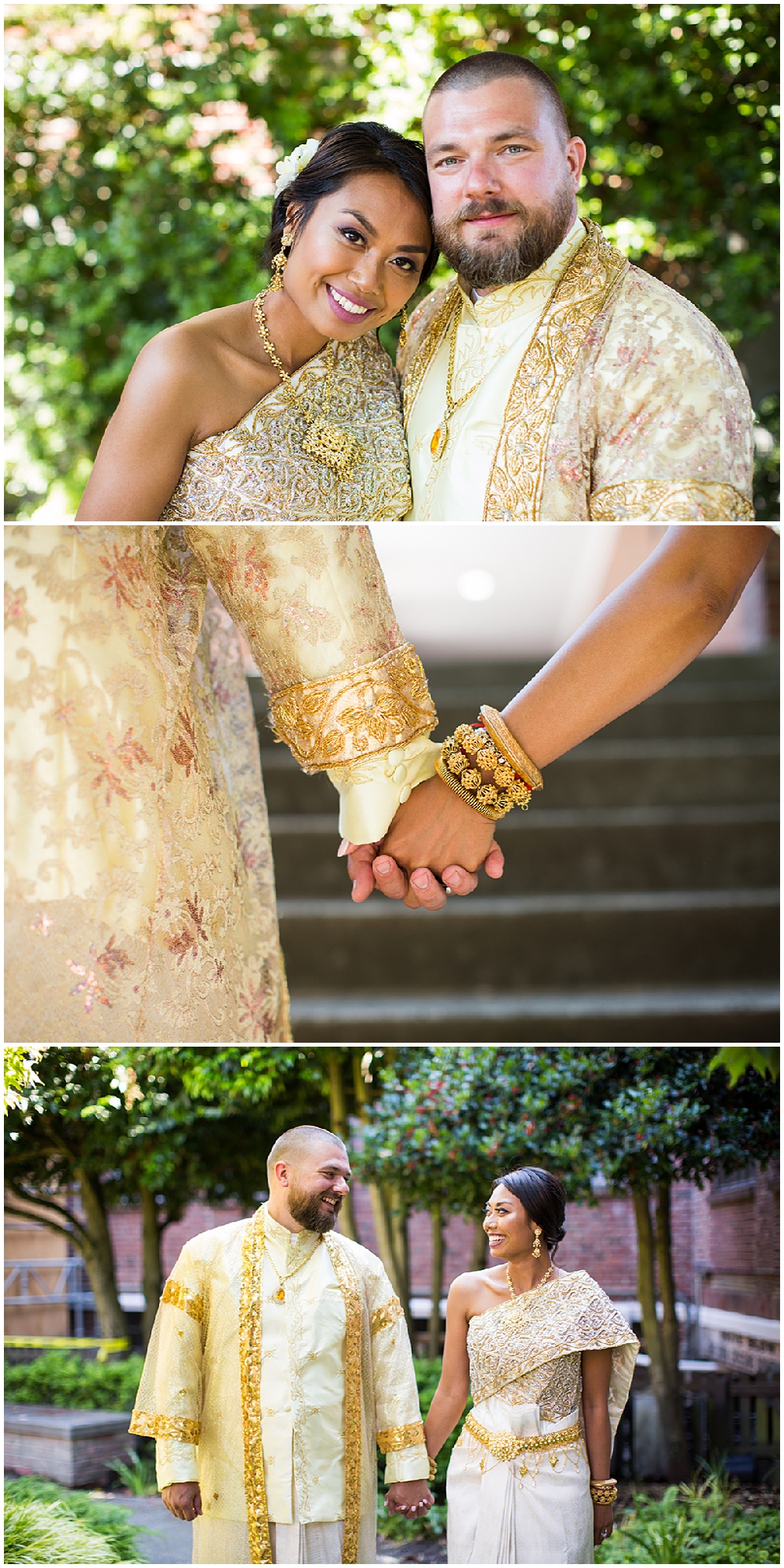 Gold and White Cambodian Wedding at Annie Wright Schools