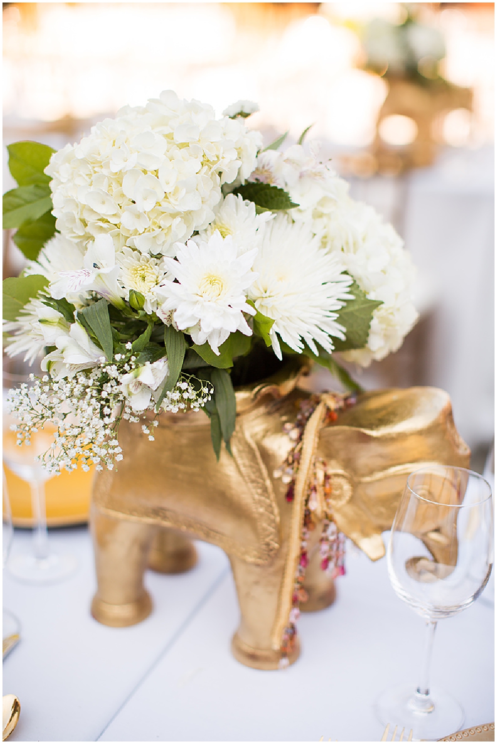 Gold and White Cambodian Wedding at Annie Wright Schools