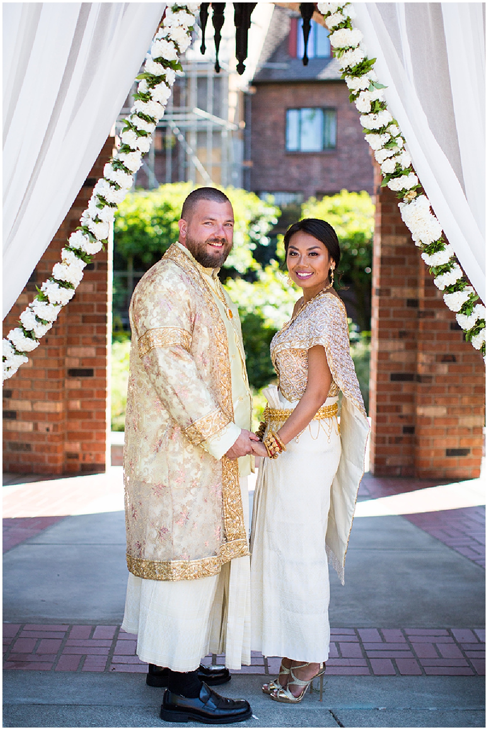 Gold and White Cambodian Wedding at Annie Wright Schools