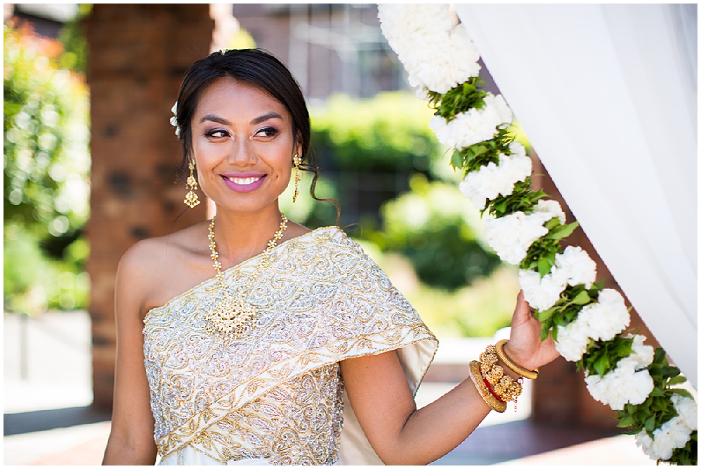 Gold and White Cambodian Wedding at Annie Wright Schools