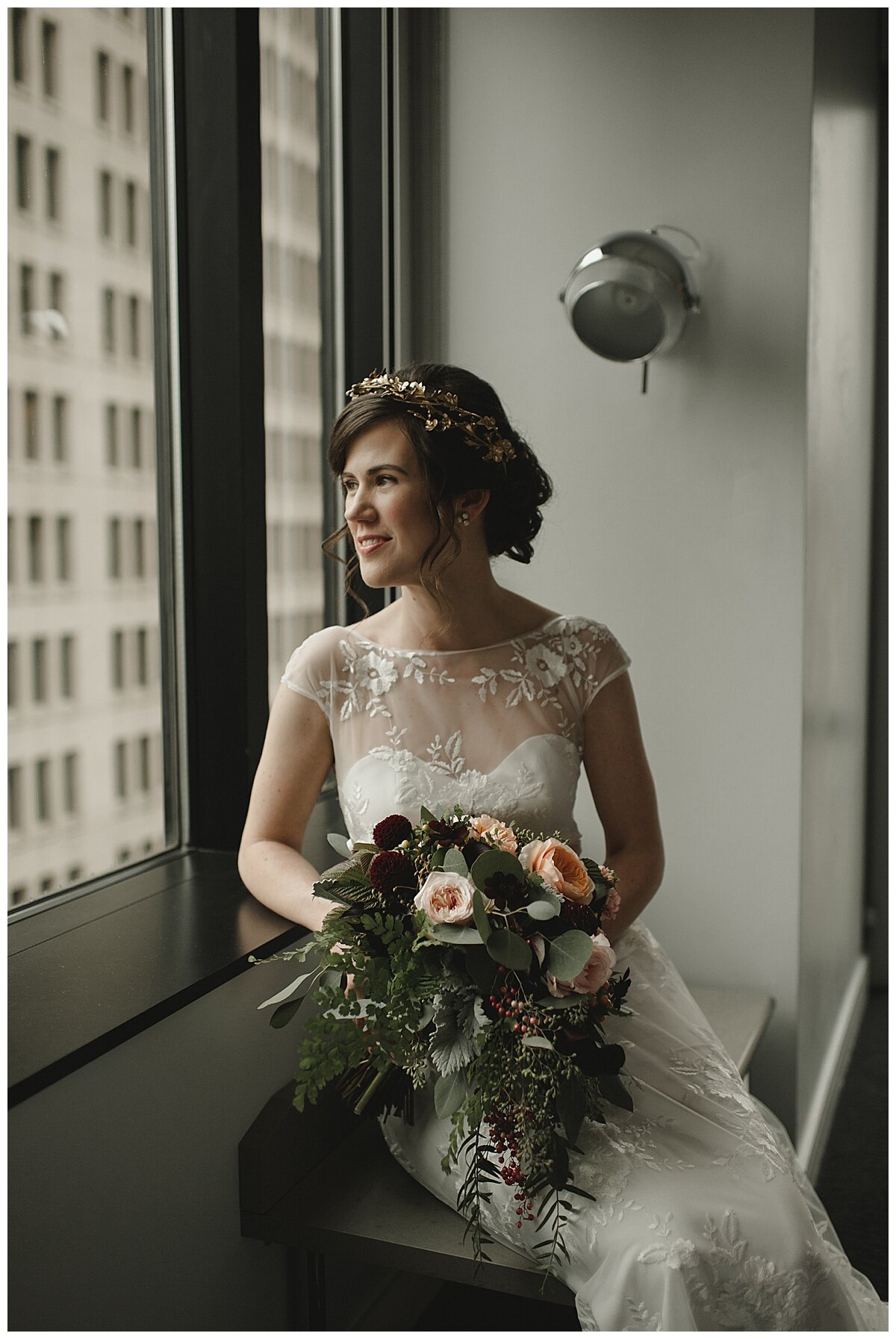 modern fall wedding at sodo park