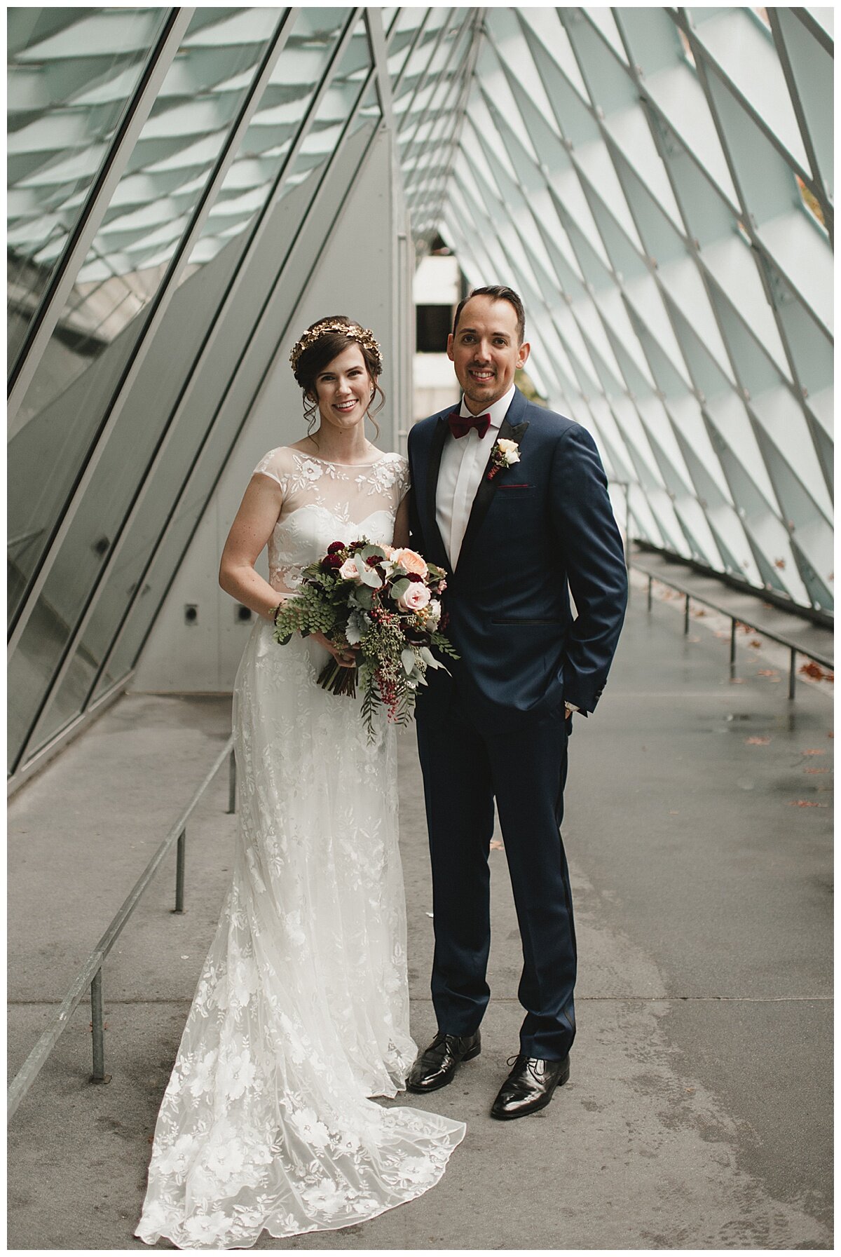 modern fall wedding at sodo park