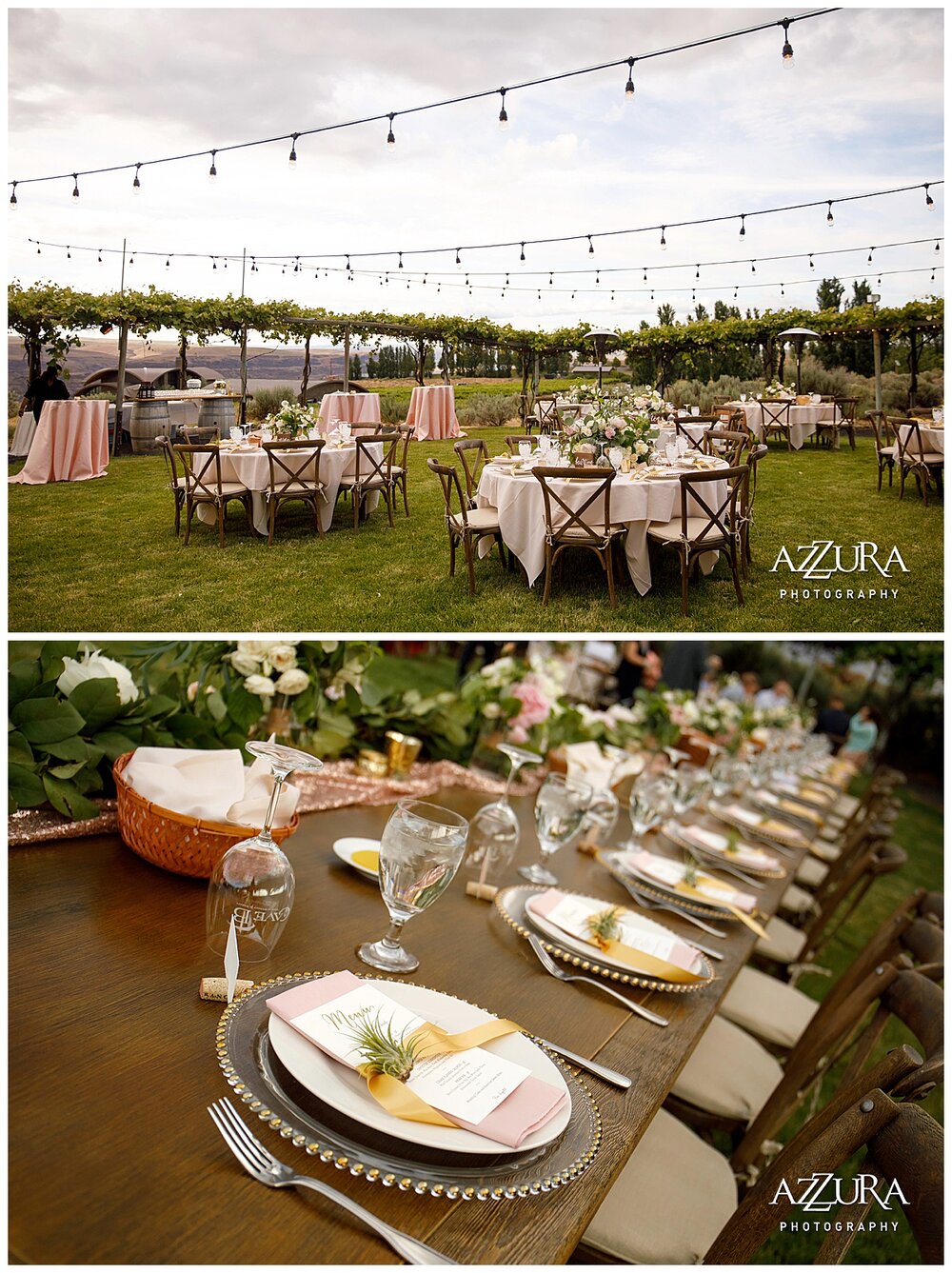 Romantic Summer Wedding at Cave B Estate Winery