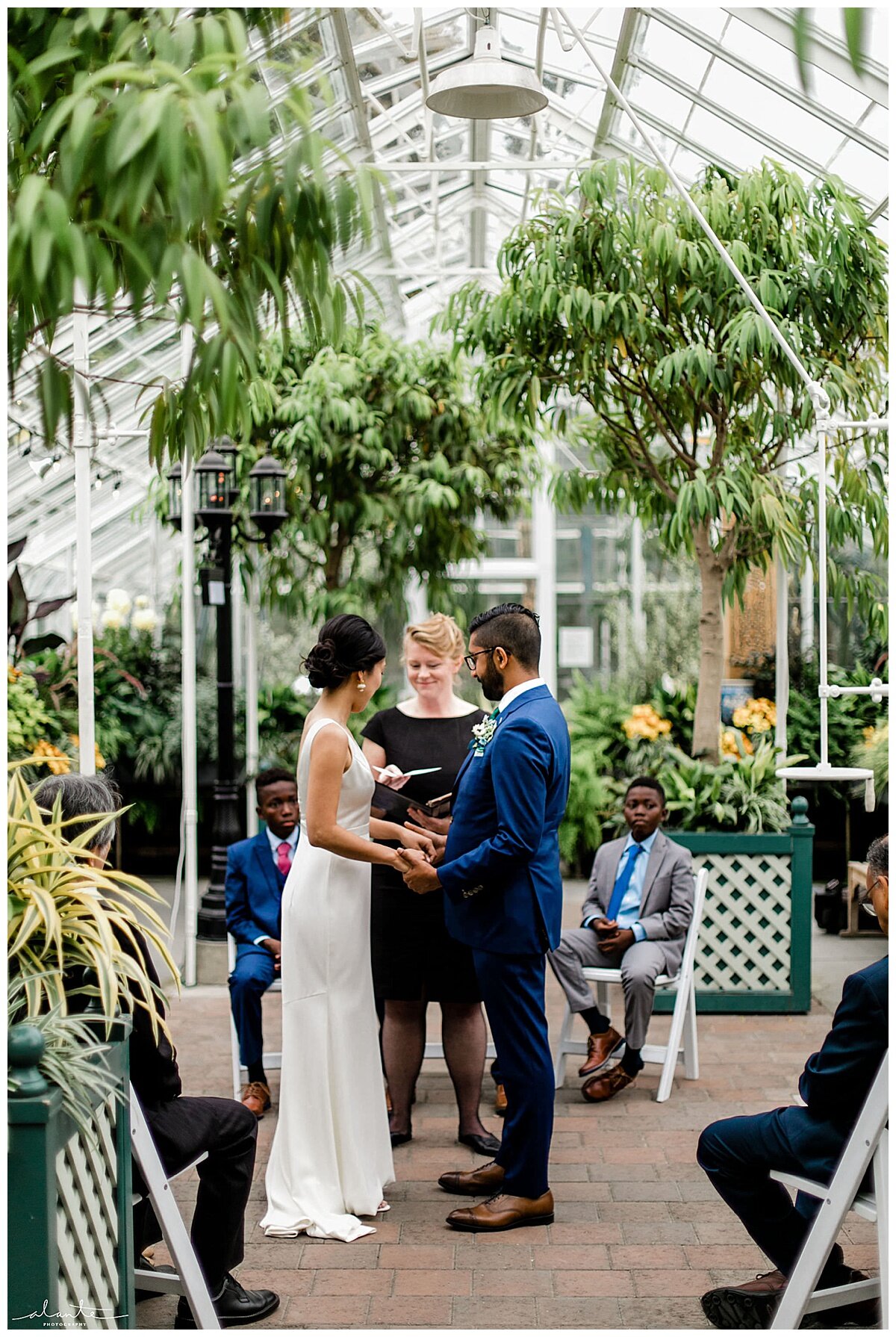 Japanese Fall Wedding at Seattle's World Trade Center