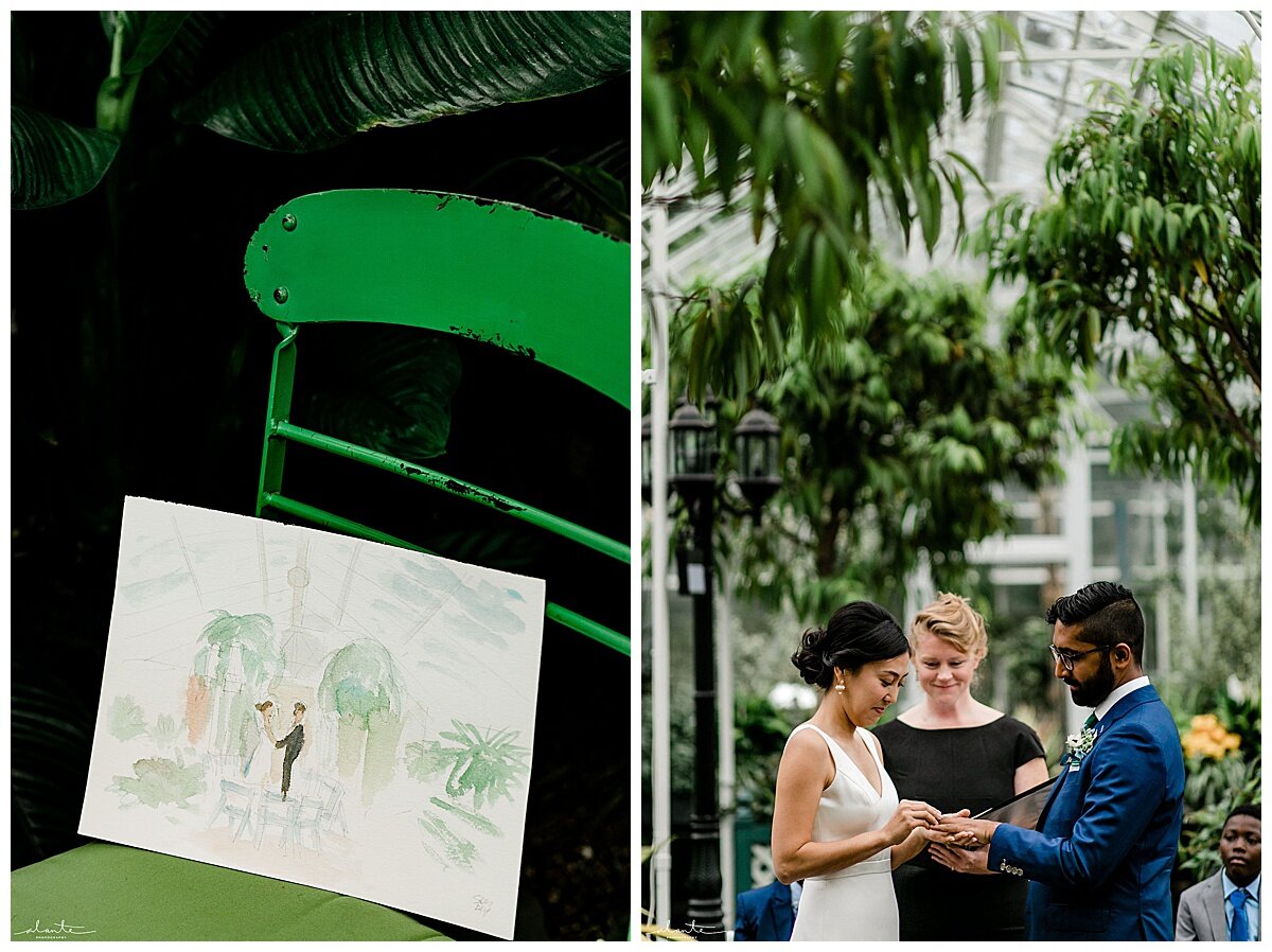 Japanese Fall Wedding at Seattle's World Trade Center