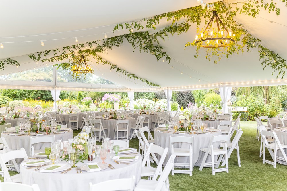 Twin Willow Gardens Reception tent, Snohomish Wedding Venue