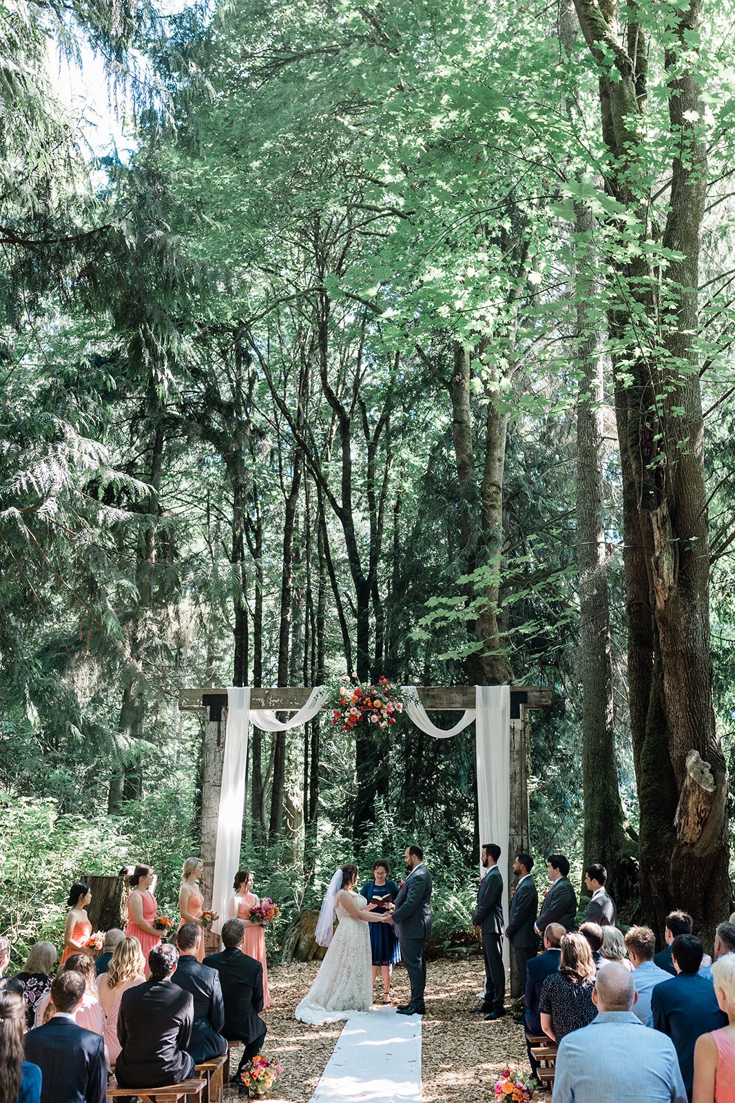 Outdoor Wedding in the Woods at Twin Willow Gardens