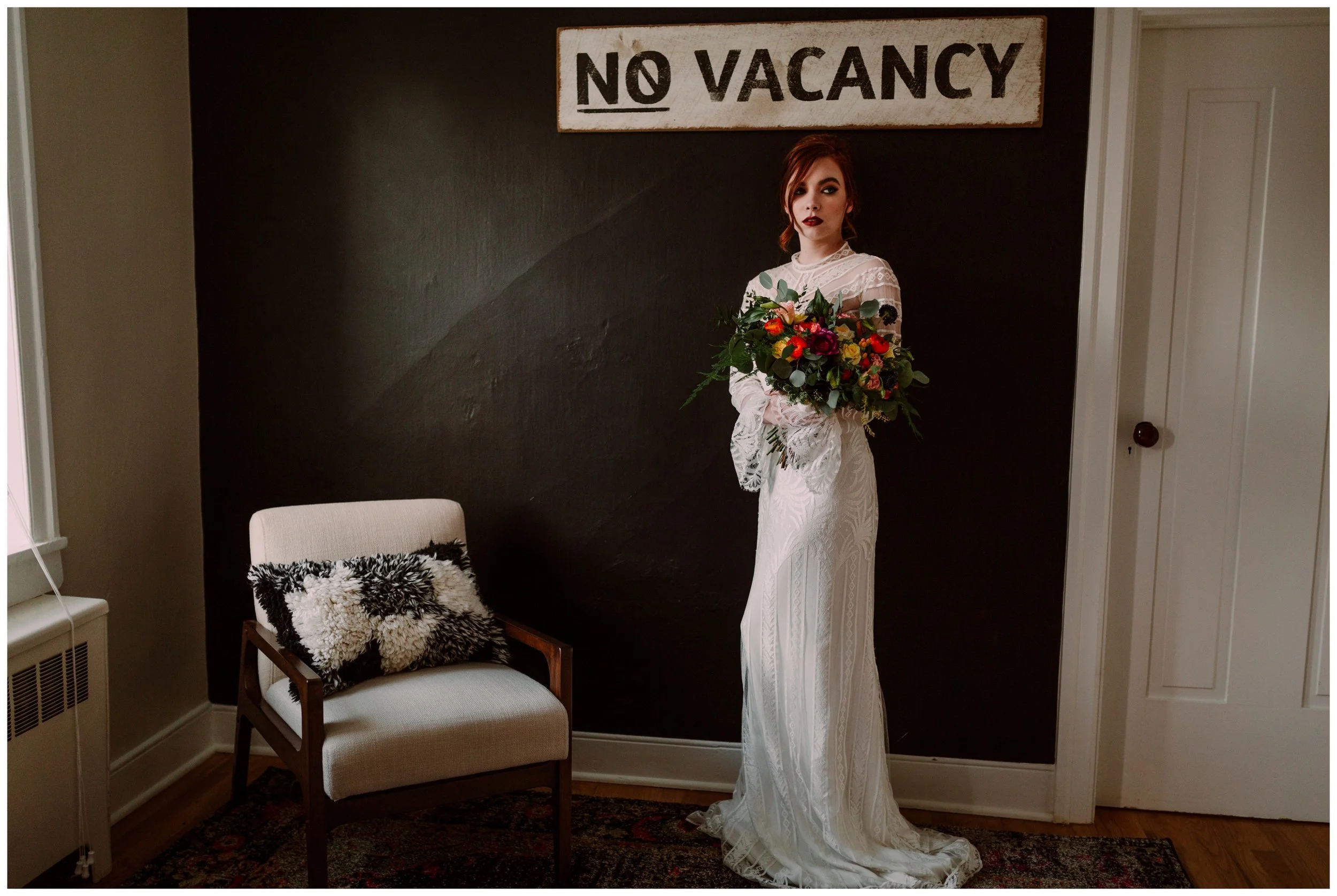 Stylish Airbnb Indoor Bridals, Lancaster PA | Styled Shoot