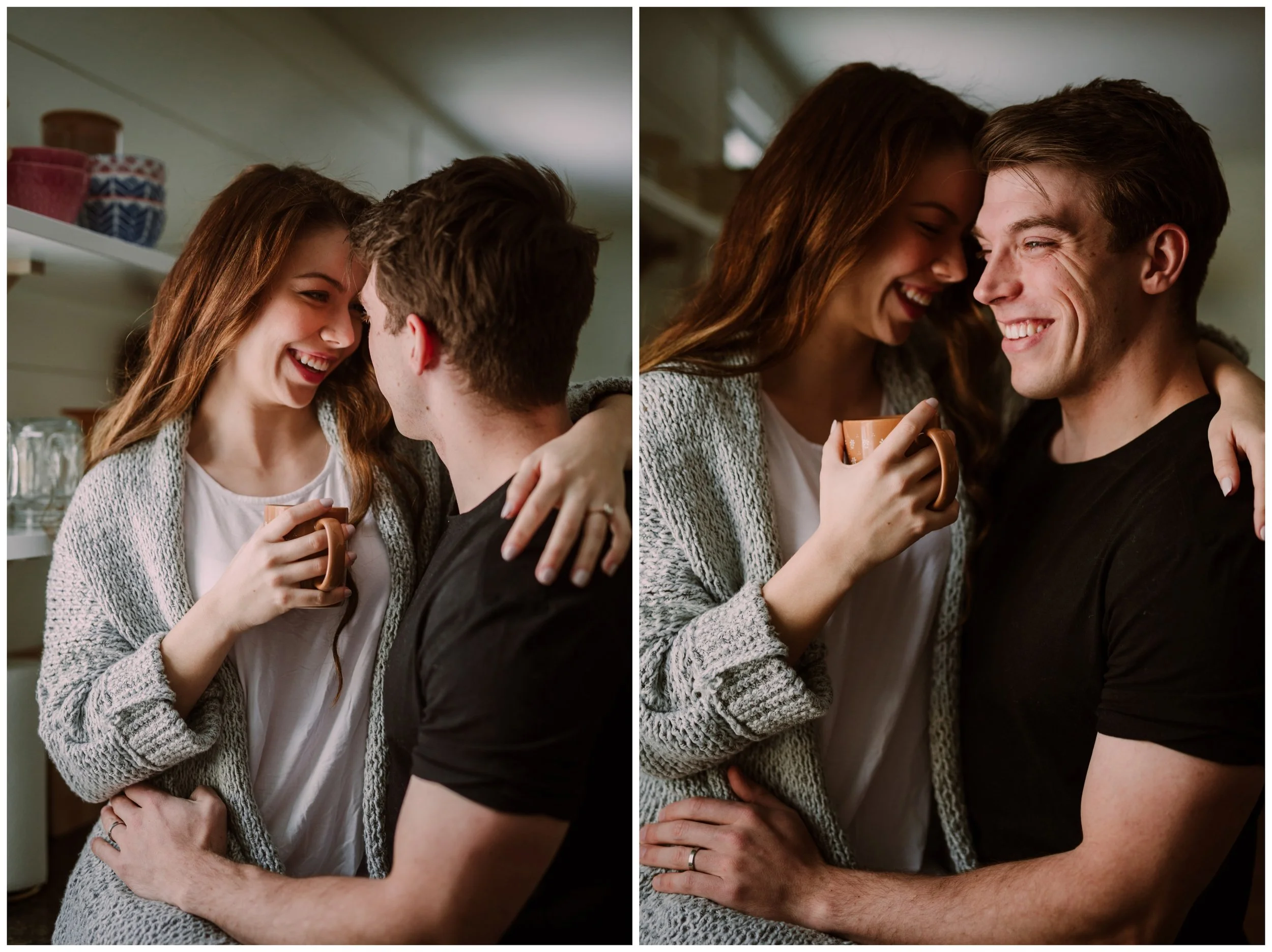 Courtney & Steve | Cozy In-Home First Anniversary Session | Lancaster PA Wedding Photographer
