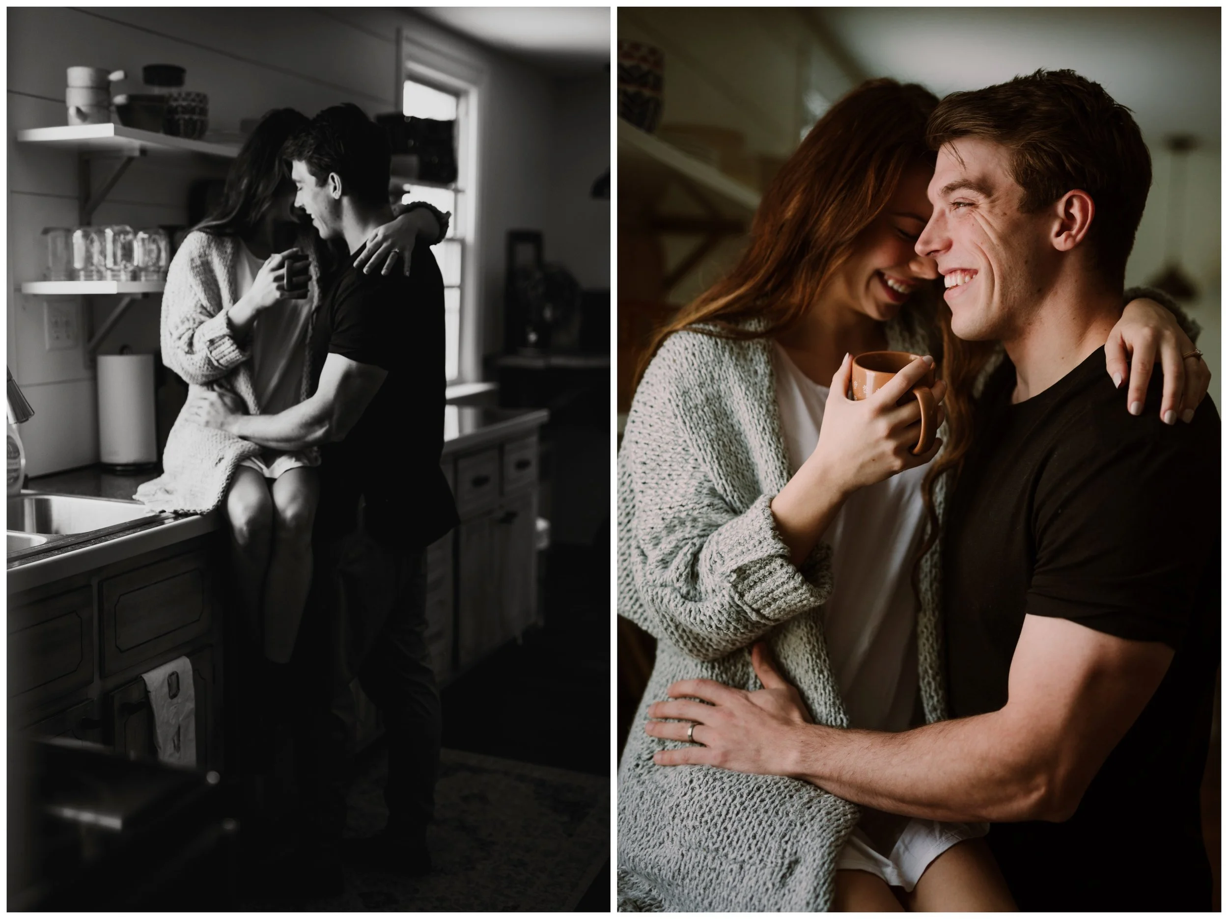 Courtney & Steve | Cozy In-Home First Anniversary Session | Lancaster PA Wedding Photographer