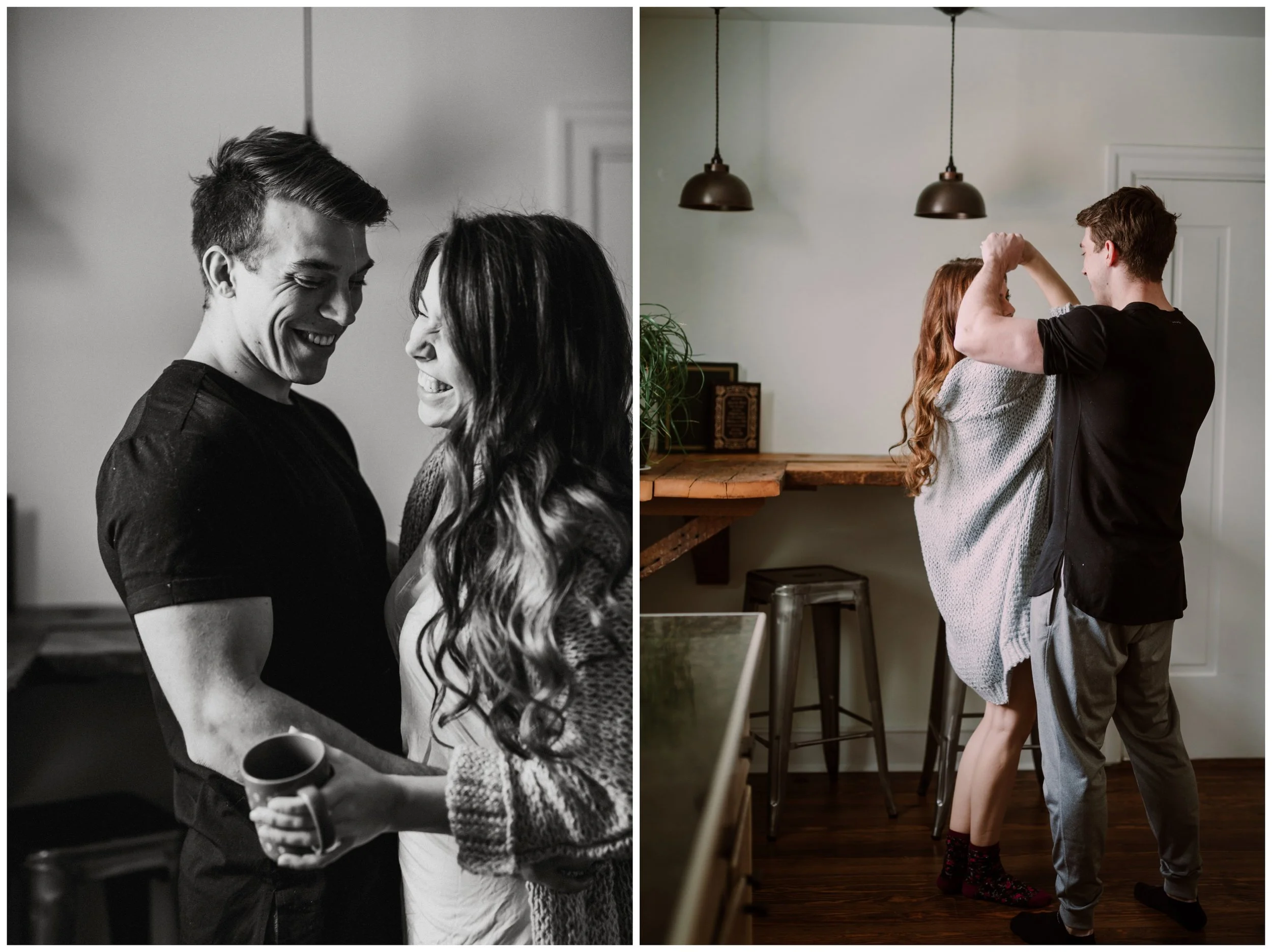 Courtney & Steve | Cozy In-Home First Anniversary Session | Lancaster PA Wedding Photographer