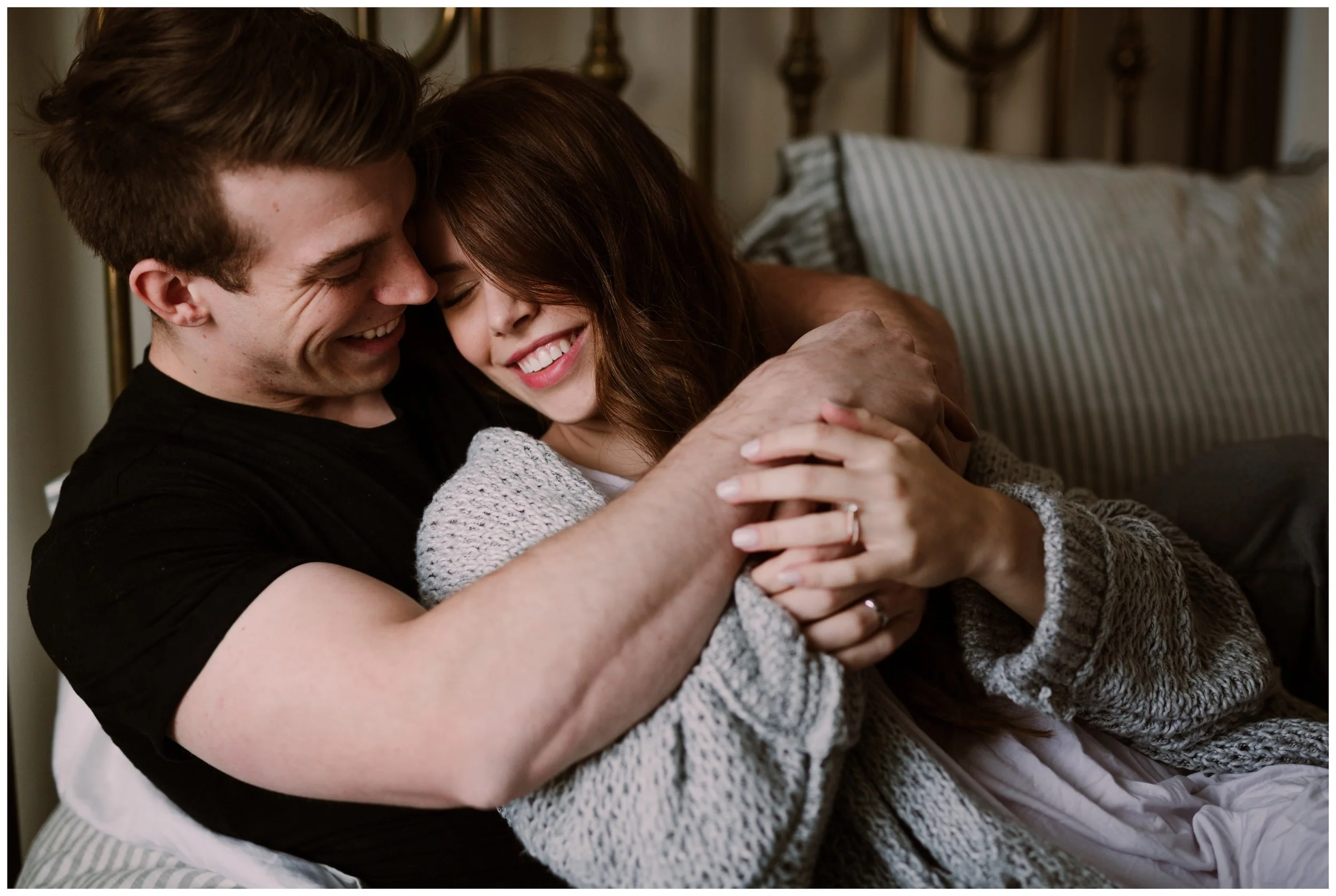 Courtney & Steve | Cozy In-Home First Anniversary Session | Lancaster PA Wedding Photographer