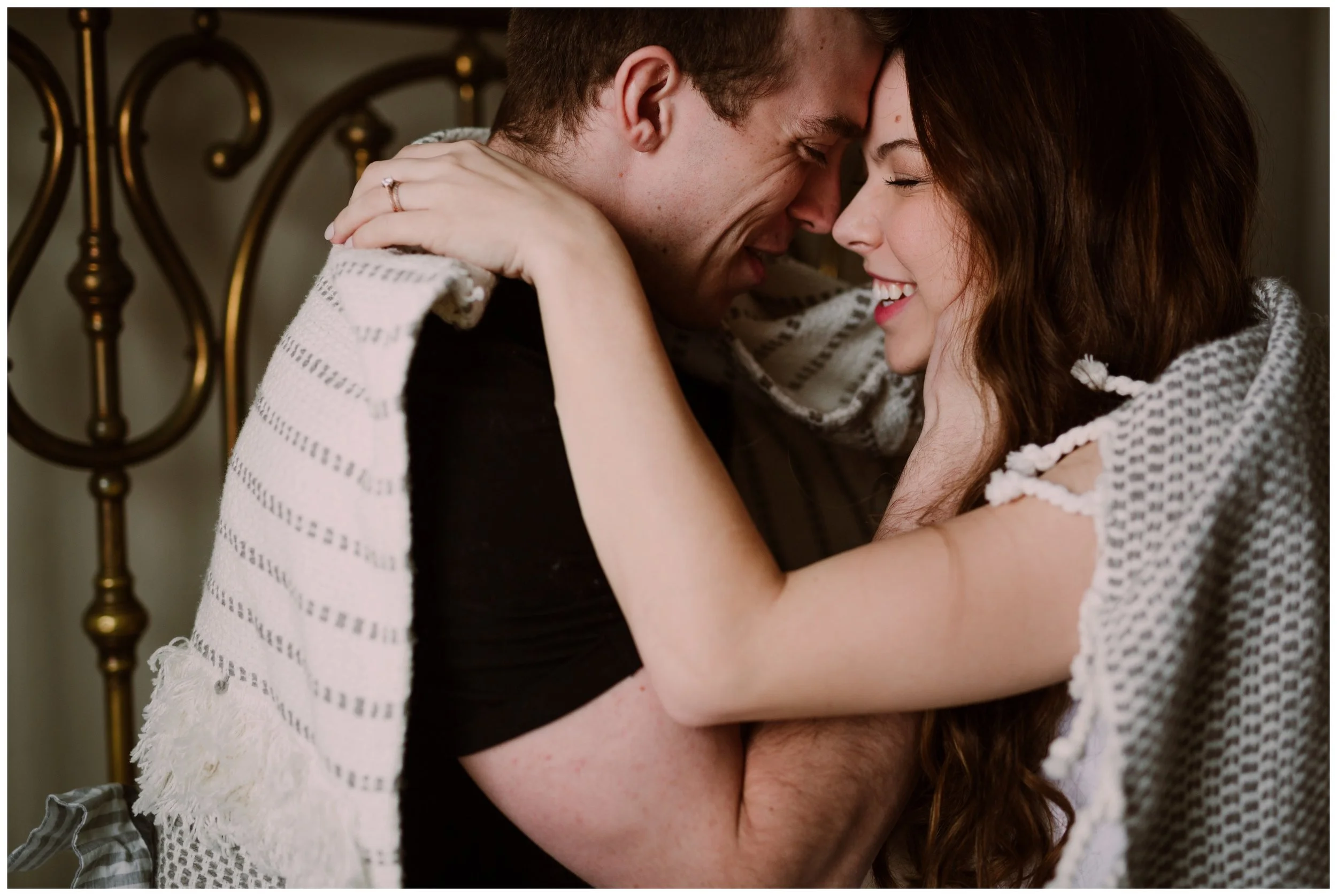 Courtney & Steve | Cozy In-Home First Anniversary Session | Lancaster PA Wedding Photographer