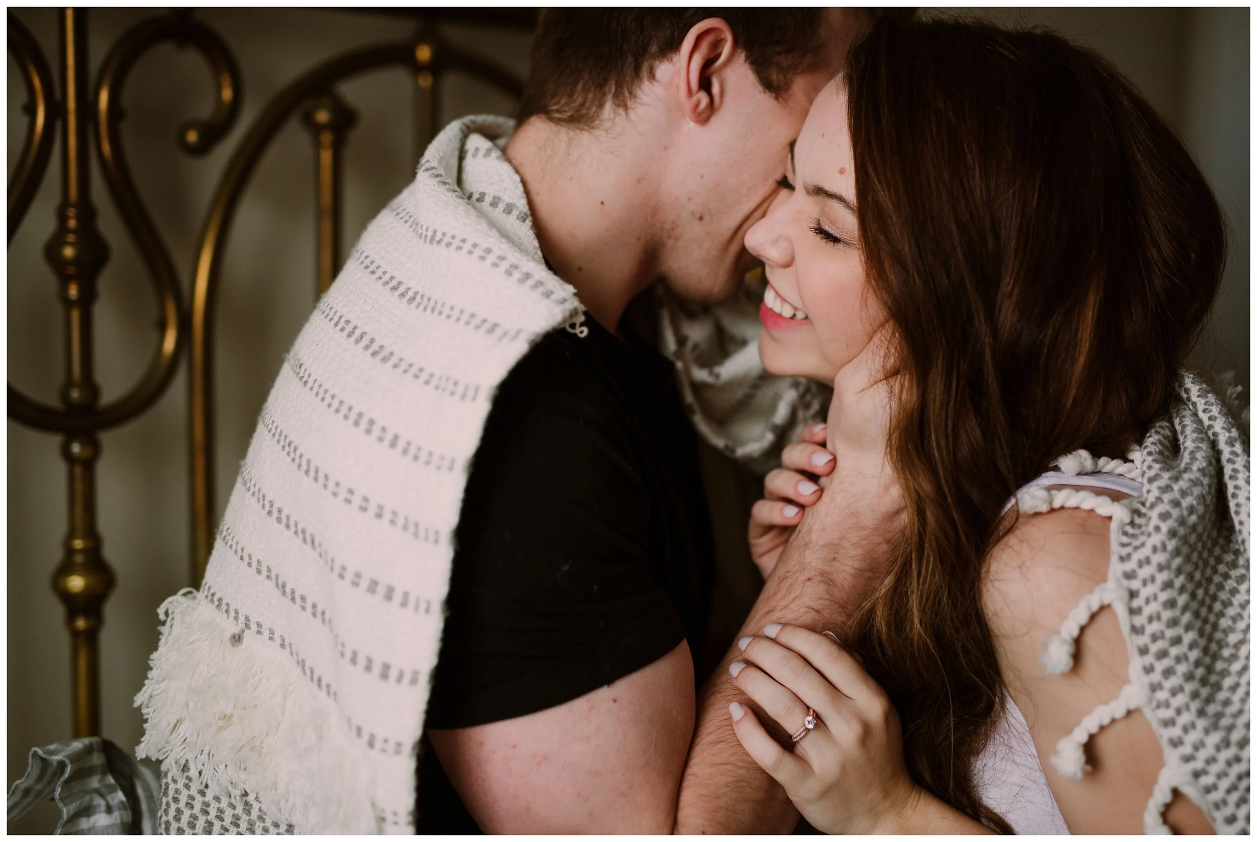 Courtney & Steve | Cozy In-Home First Anniversary Session | Lancaster PA Wedding Photographer