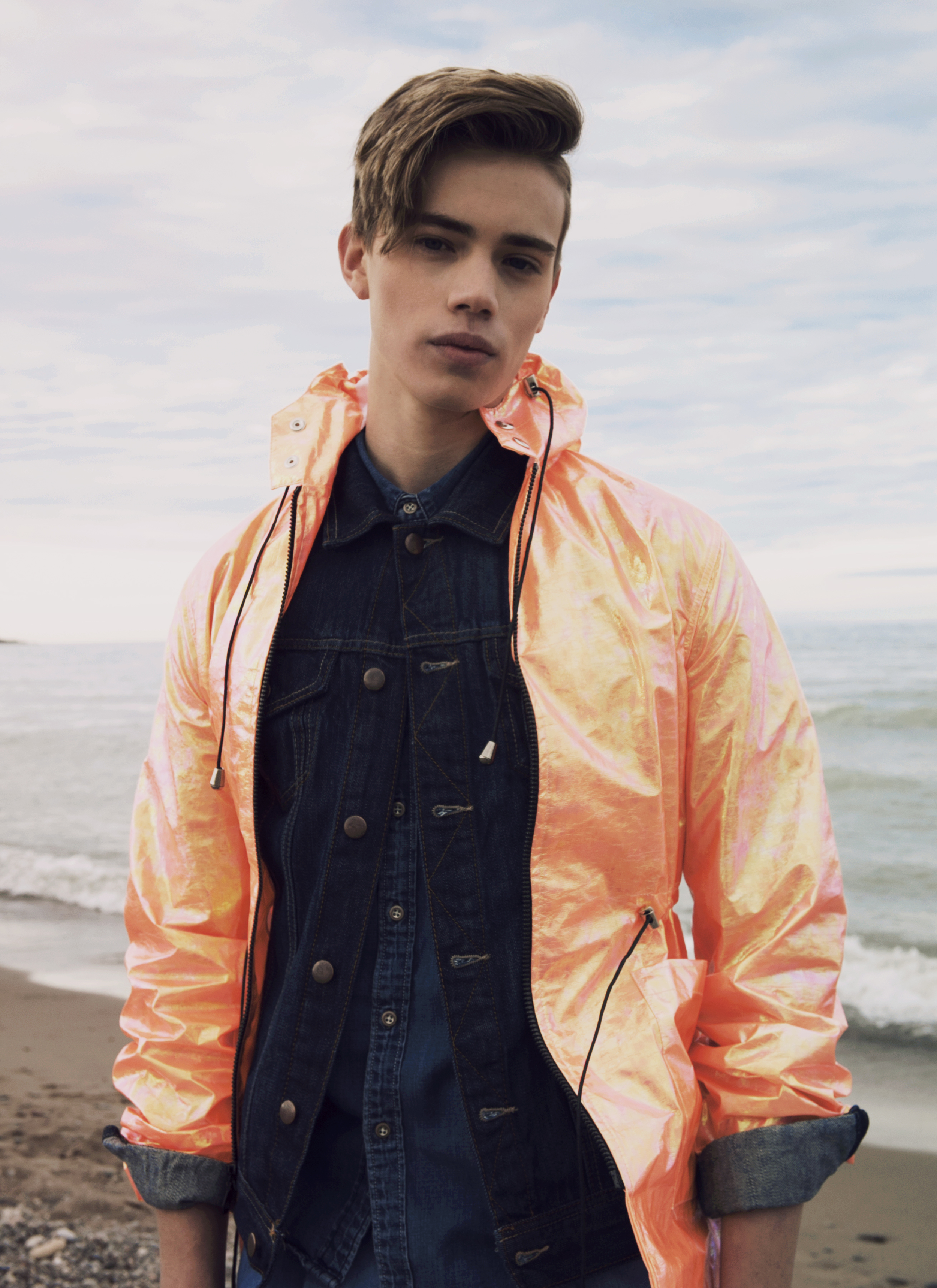Jacket and trousers ANDREW COIMBRA, denim jacket RAG & BONE, denim shirt DIESEL