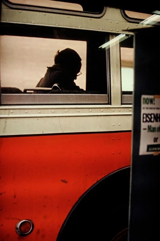 bus, new york, 1954 • saul leiter