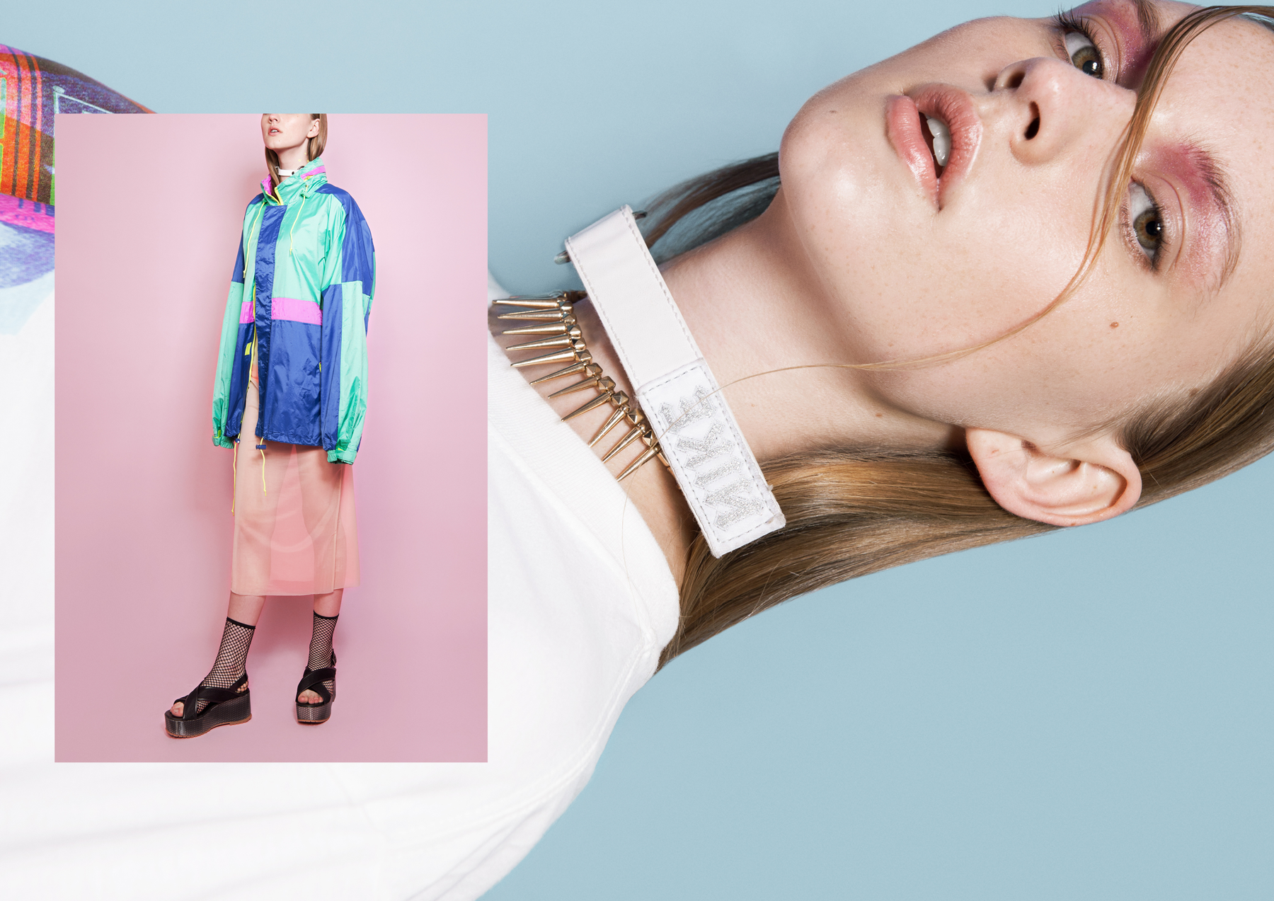 ESQUERDA: JAQUETA – JUISI BY LICQUOR CHOKER – GIULIANO MENEGAZZO NA DAS HAUS VESTIDO – VITORINO CAMPOS BIQUINI – EMPRESS BRASIL CREEPER – CZO NA CARTEL 011 FOTO MAIOR: CAMISETA – NEW ERA