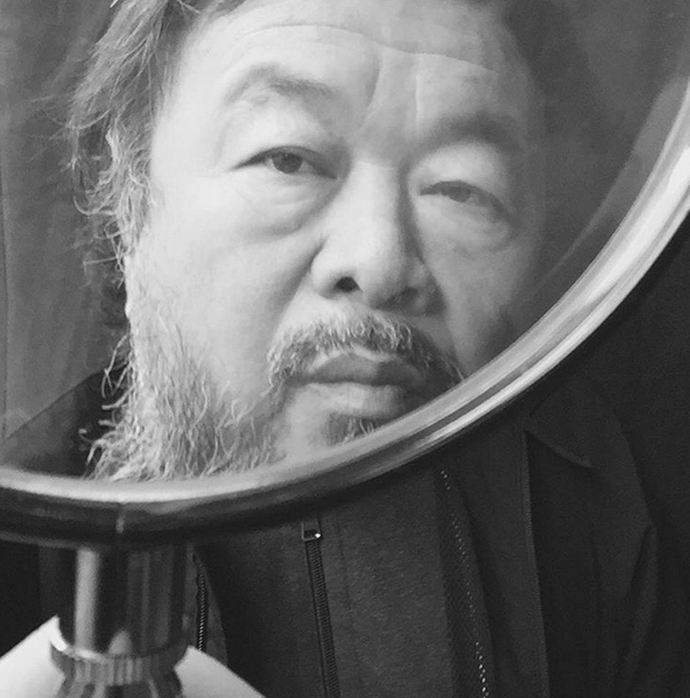 Ai Weiwei selfie from his Instagram page.