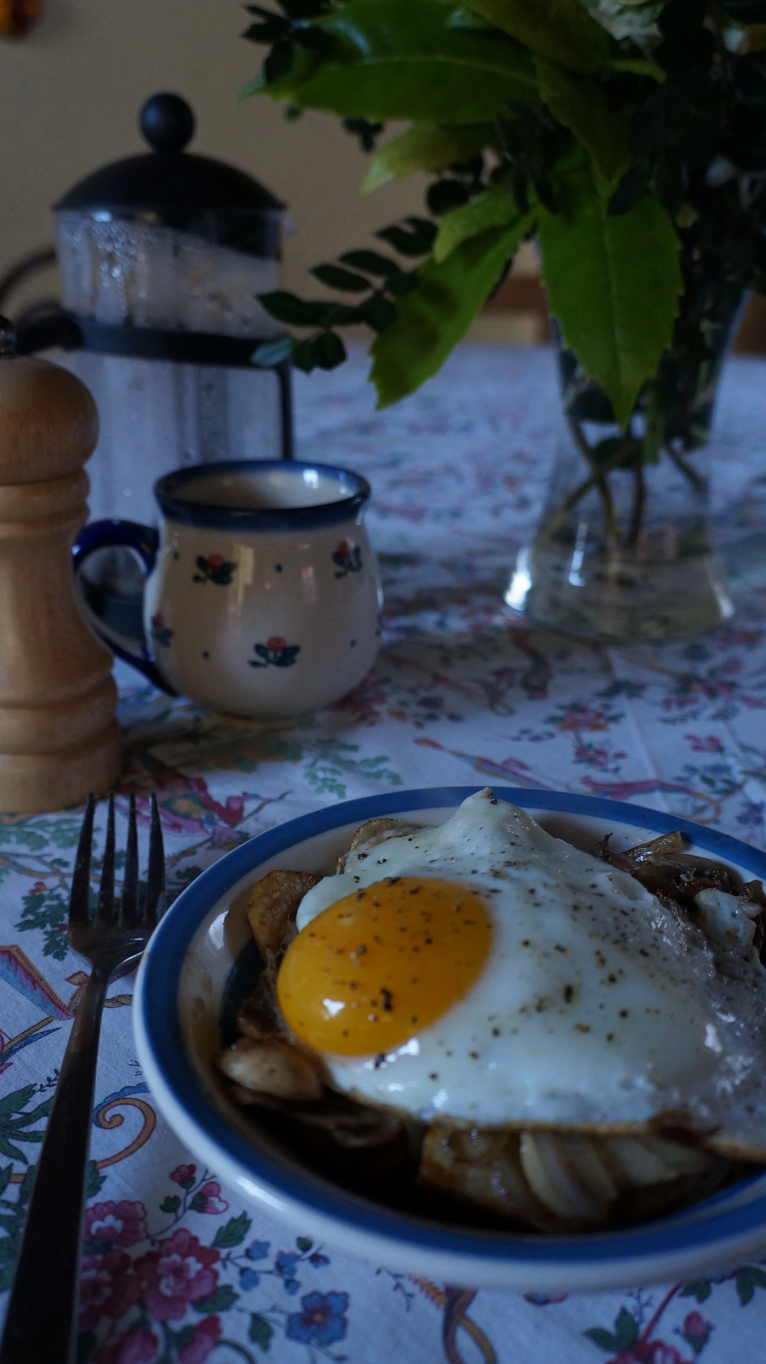 Potatoes &amp; Mushrooms with Fried Egg | First Day at Ballymaloe Cookery School