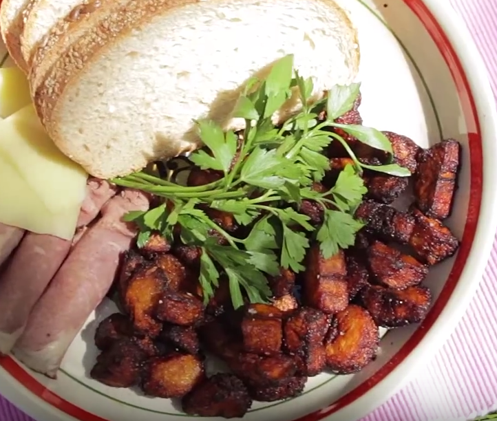 Kelewele and Sweet Pea Guacamole