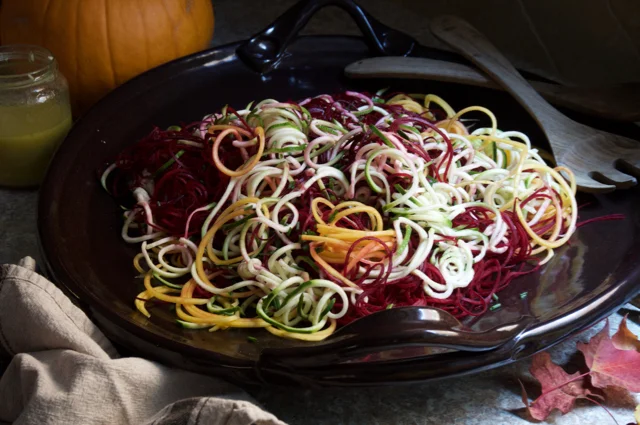 Spiralized Fall Vegetable Salad