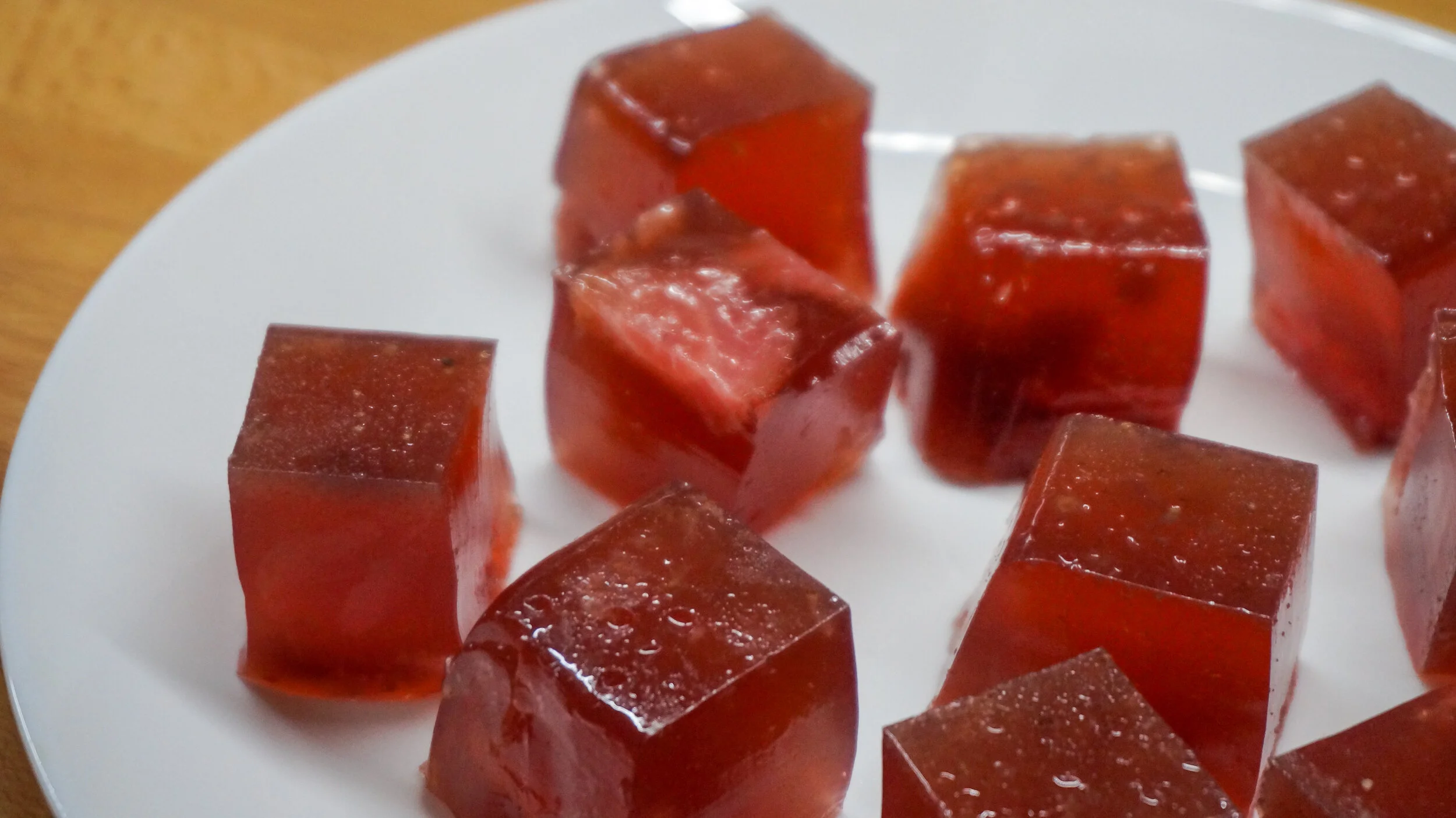 Blueberry Kombucha Jellies