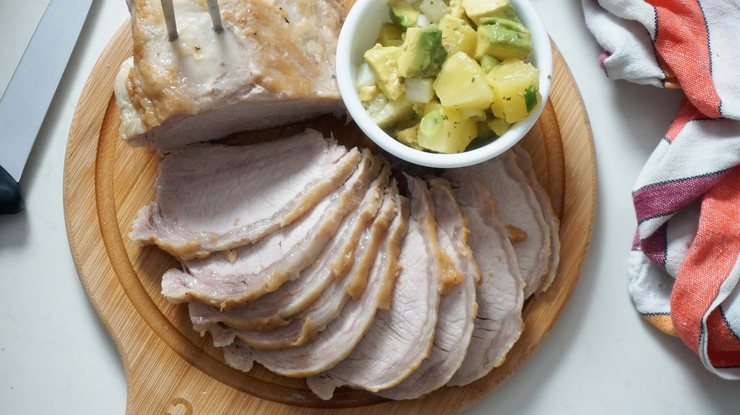 Instant Pot Pork Loin Roast &amp; Pineapple Salsa