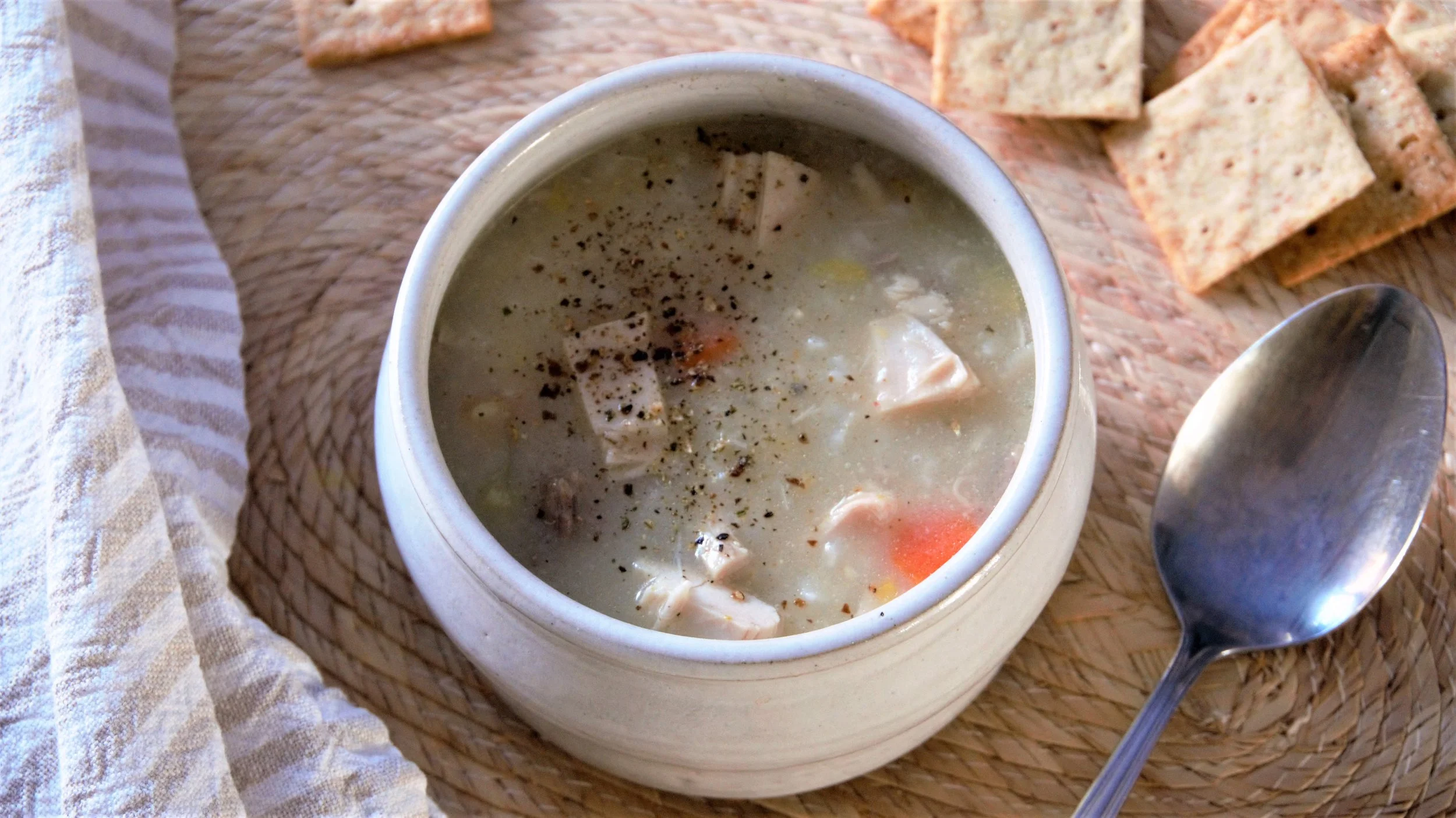 Roasted Garlic Chicken Soup