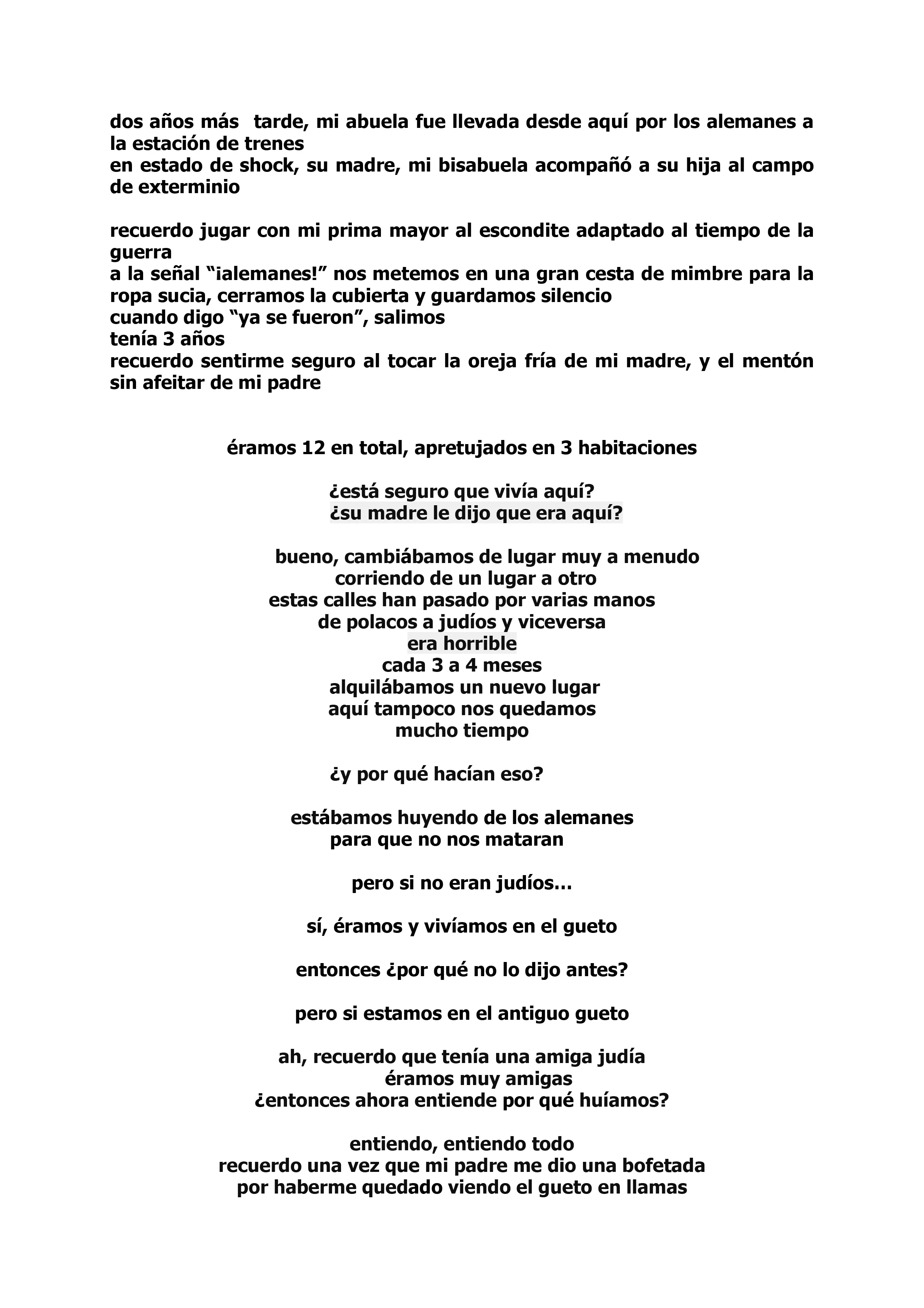 Never Forget To Lie Script In Spanish Life On Marz - 