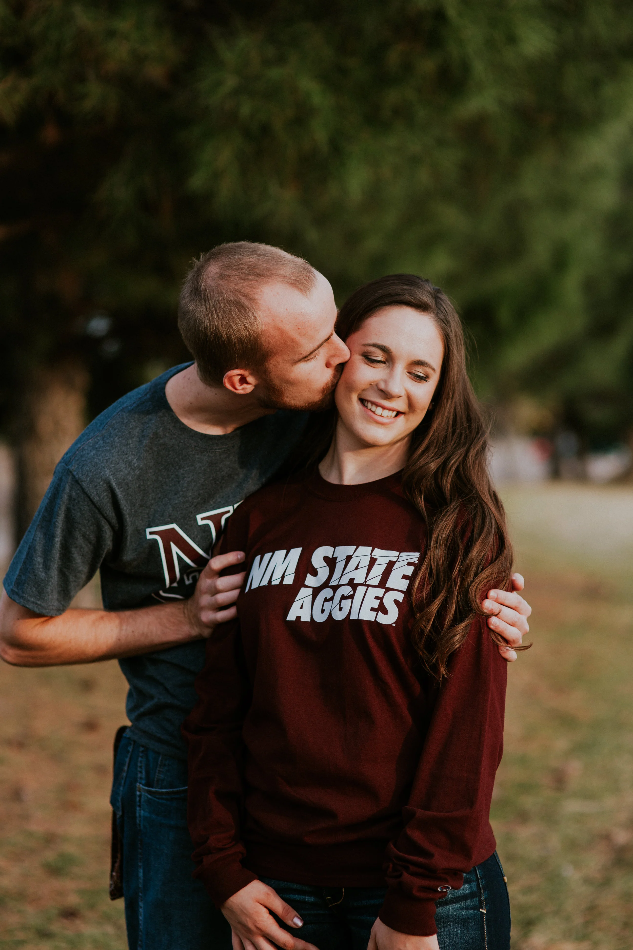 Kari + Brandon // NMSU, Organ Mountains, + Albuquerque Bosque Engagement Photos | Las Cruces, New Mexico Engagement Photographer